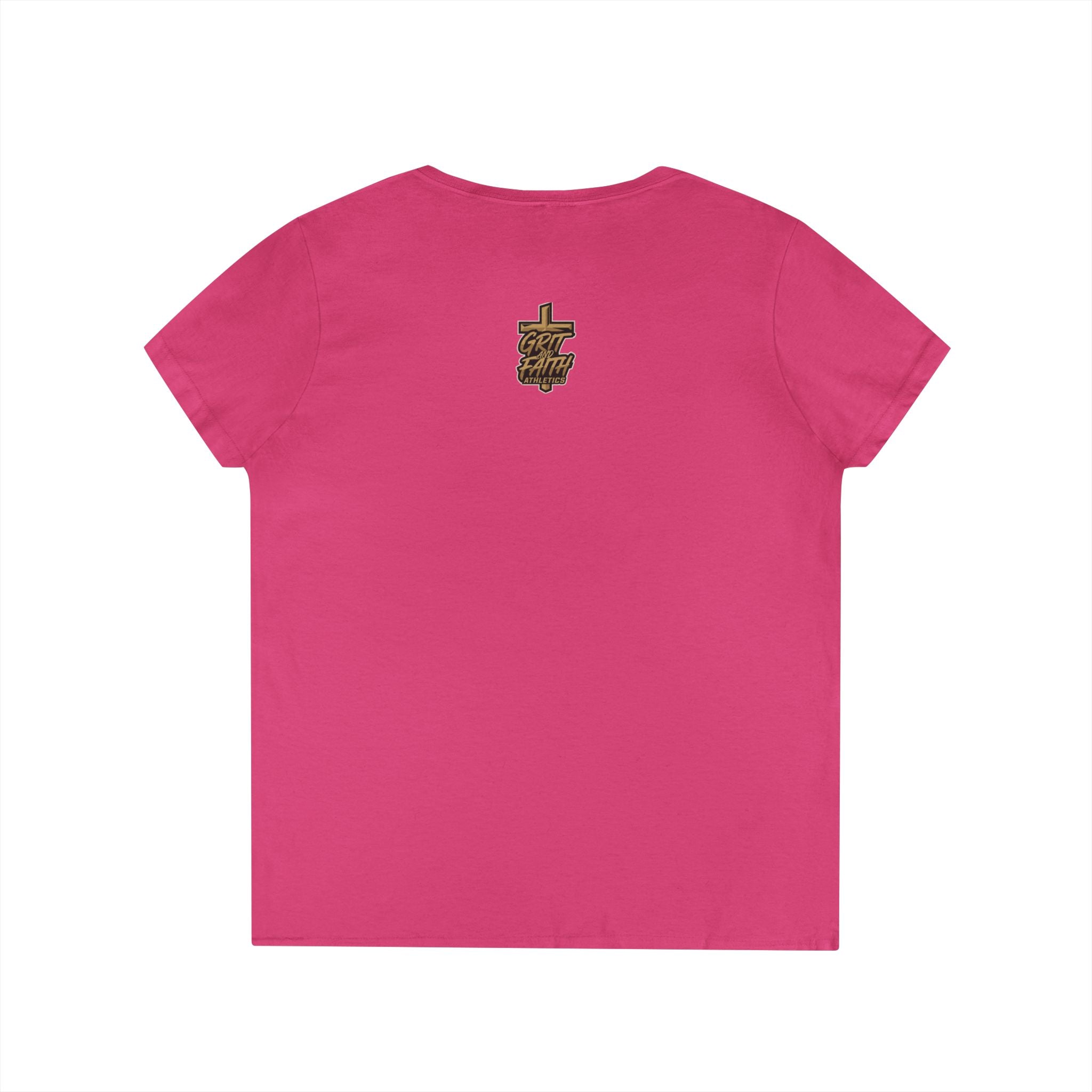 Grit and Faith V-Neck Tee — Faith Fueled Shirt