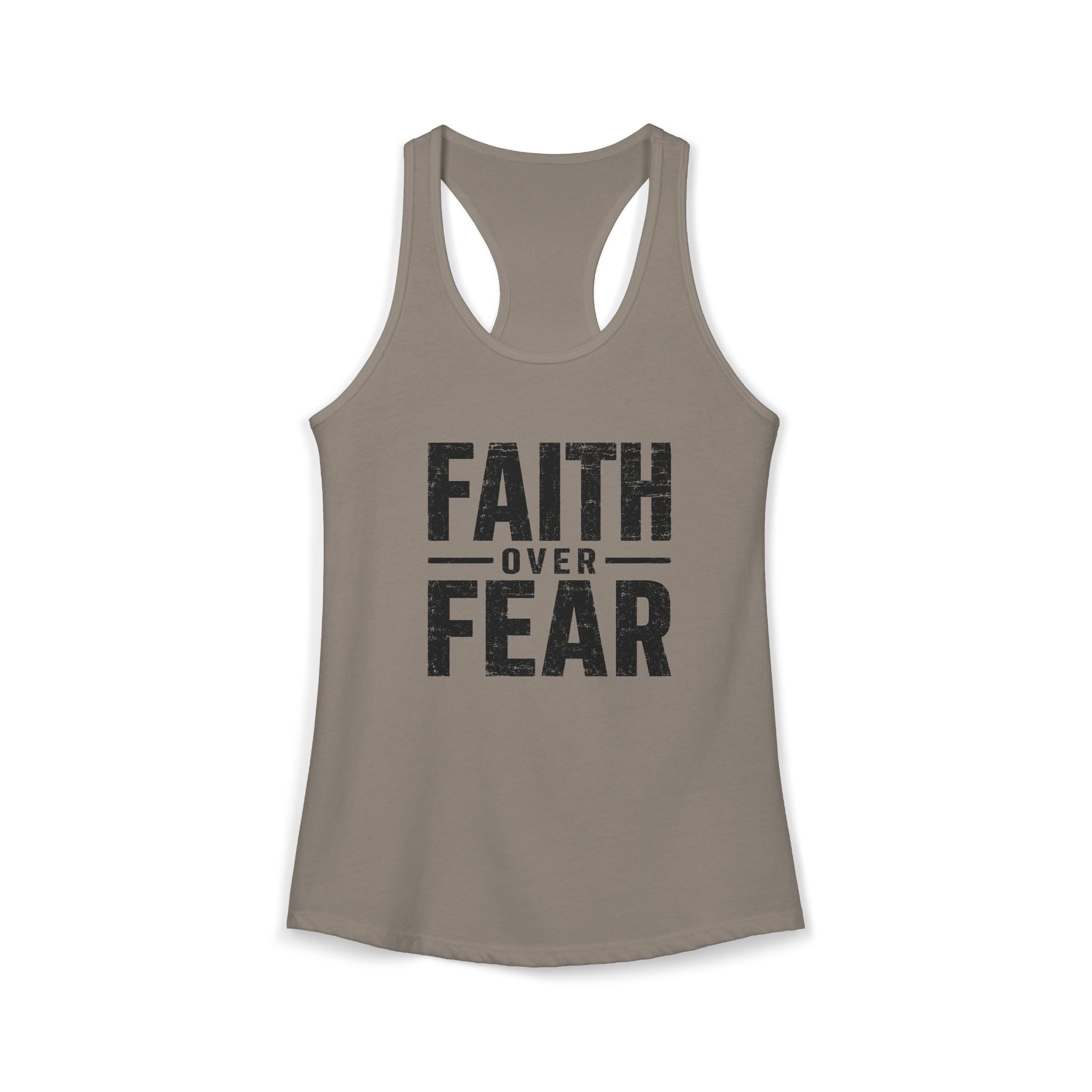 Grit and Faith Women's Racerback Tank - Faith Over Fear