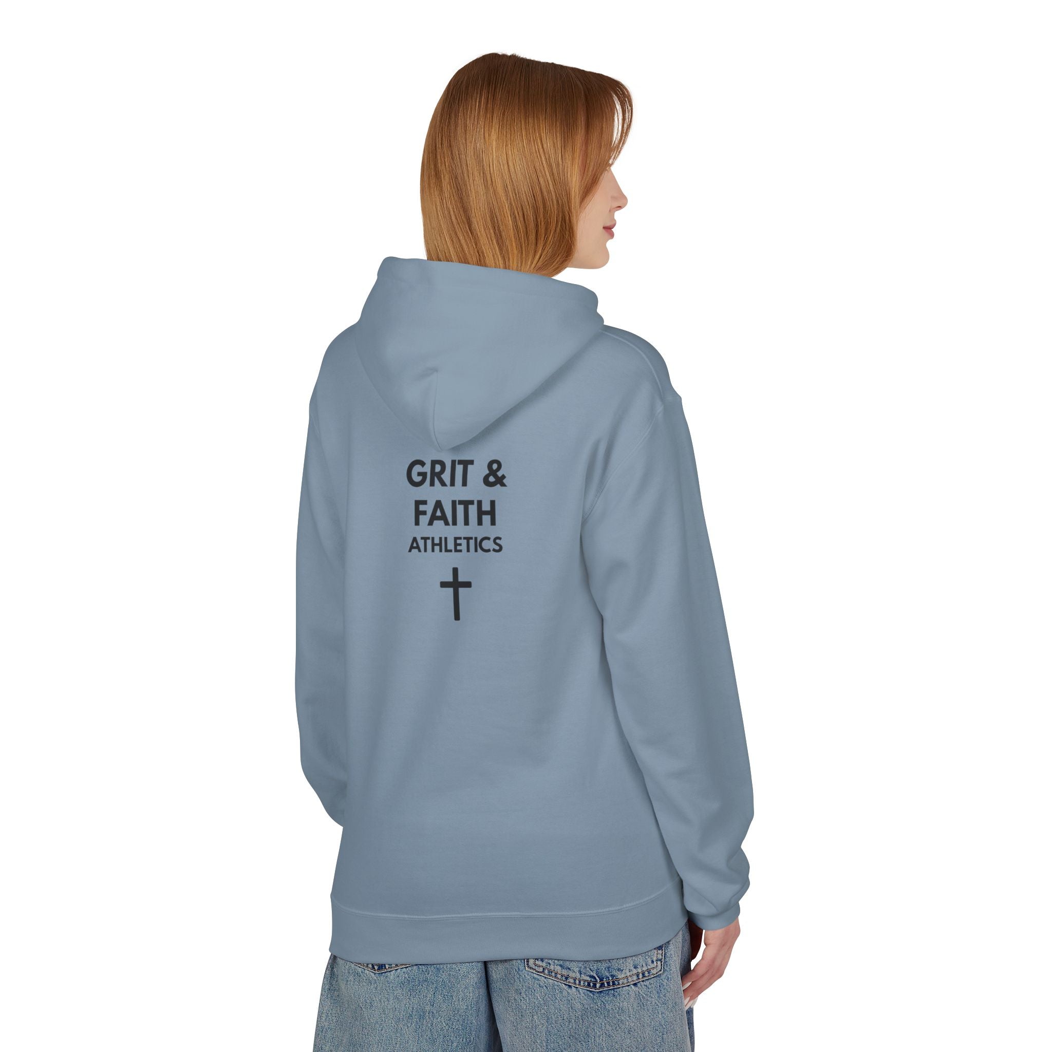 Grit and Faith Athletics Hoodie — Spartan Cross Pullover