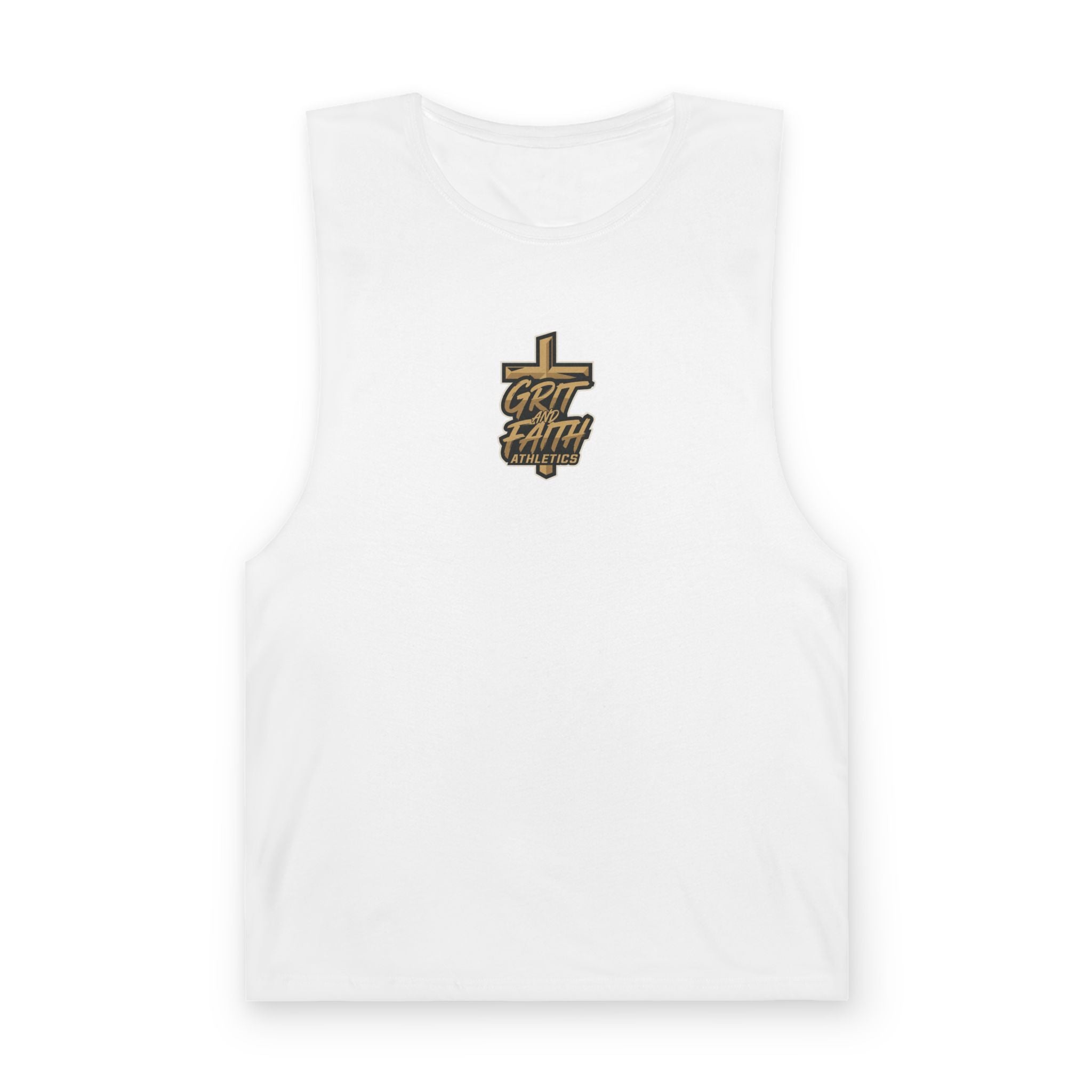 Grit and Faith Tank Top — Chest Graphic Logo