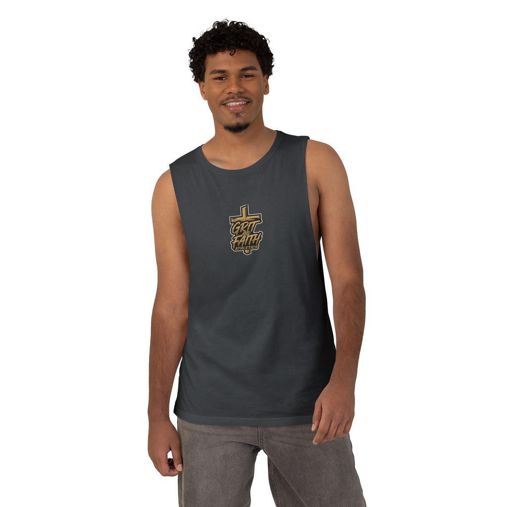 Grit and Faith Tank Top — Chest Graphic Logo