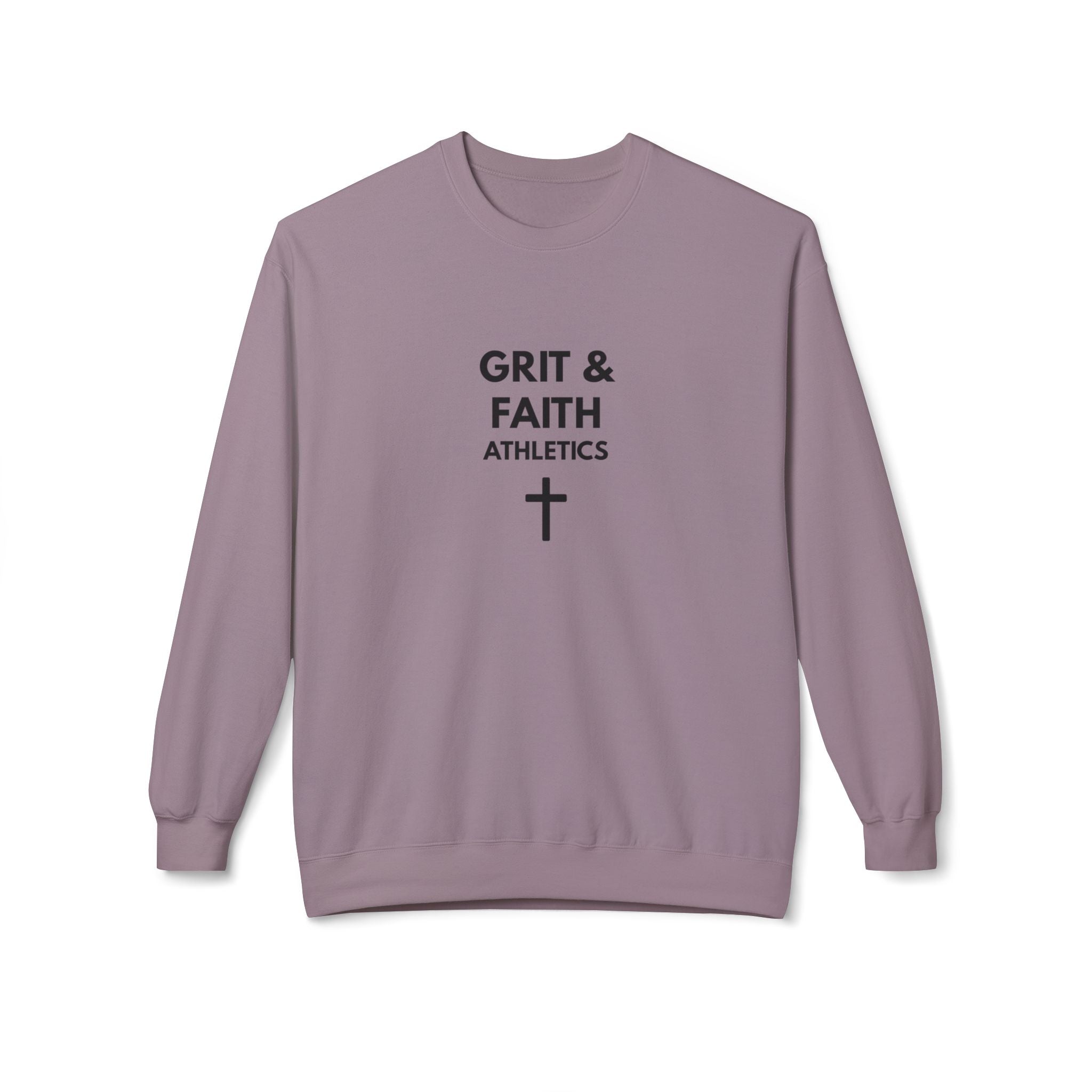 Grit and Faith Athletics Crewneck Sweatshirt — Christian Inspirational Pullover