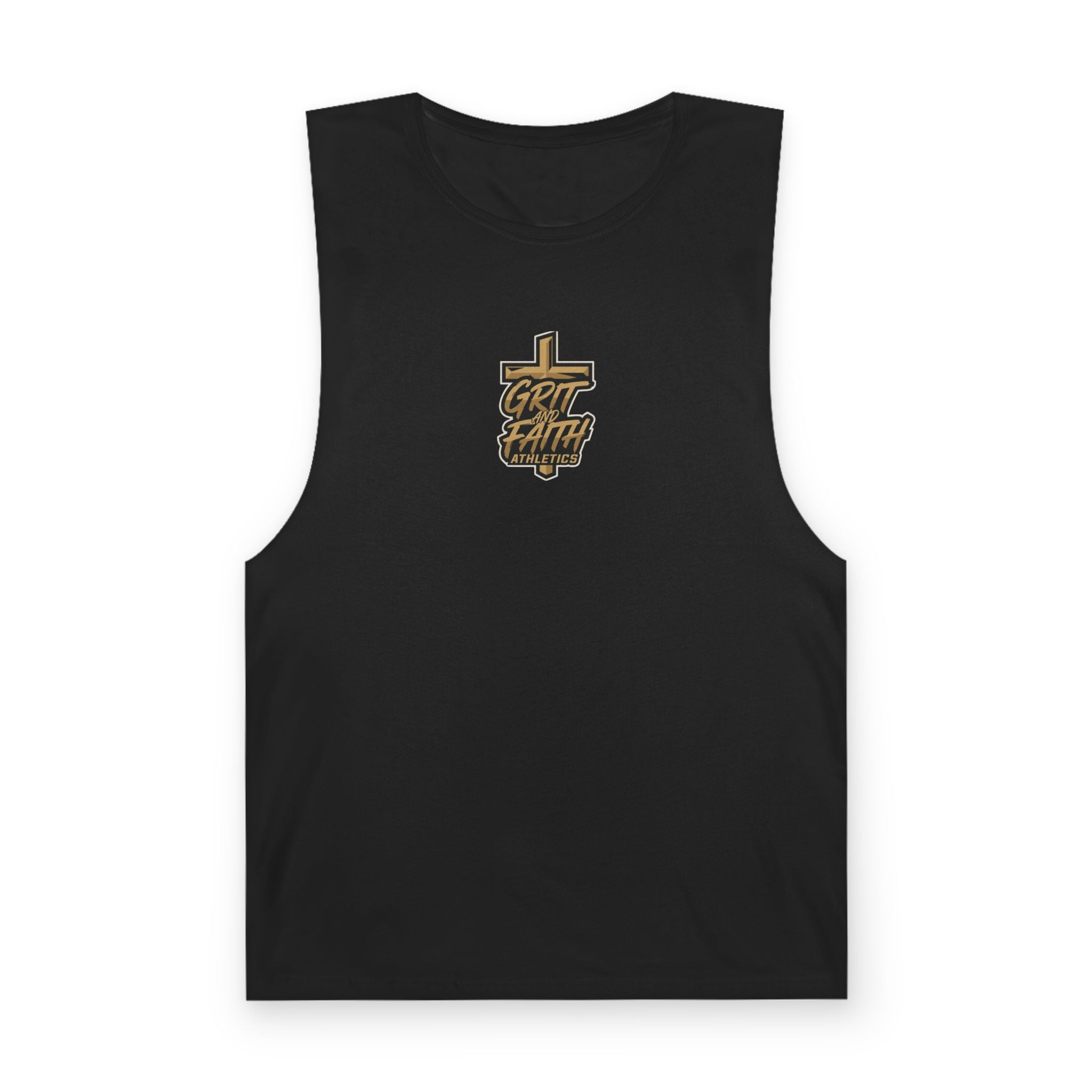 Grit and Faith Tank Top — Chest Graphic Logo
