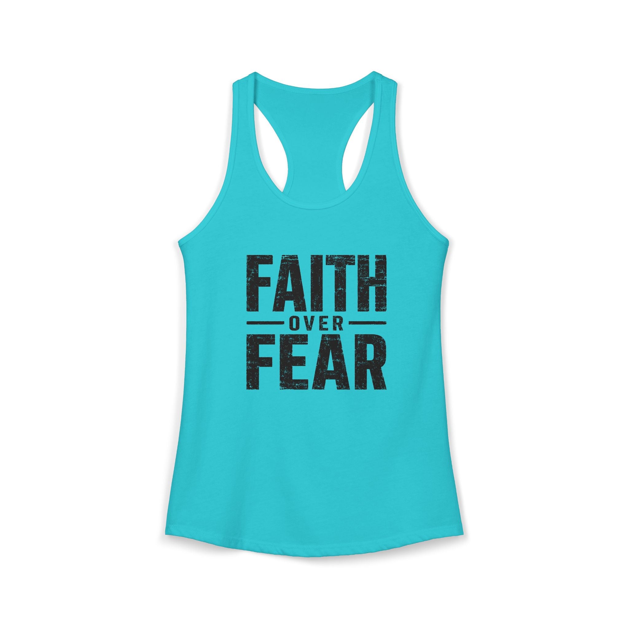 Grit and Faith Women's Racerback Tank - Faith Over Fear