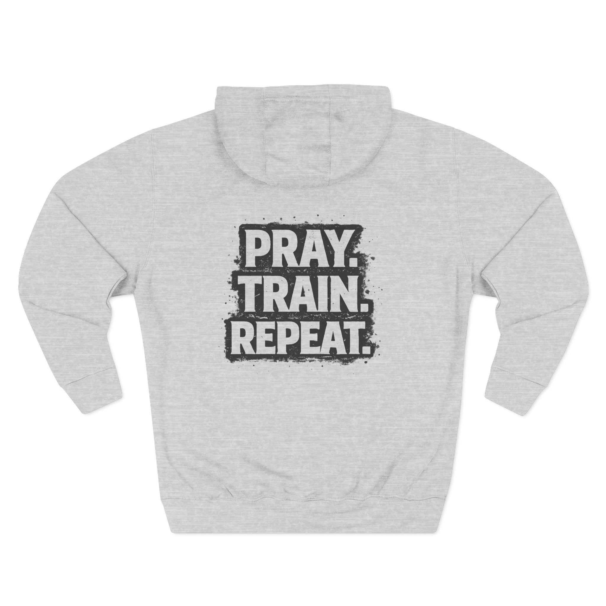 Grit and Faith Sweatshirt - Pray Train Repeat Hoodie