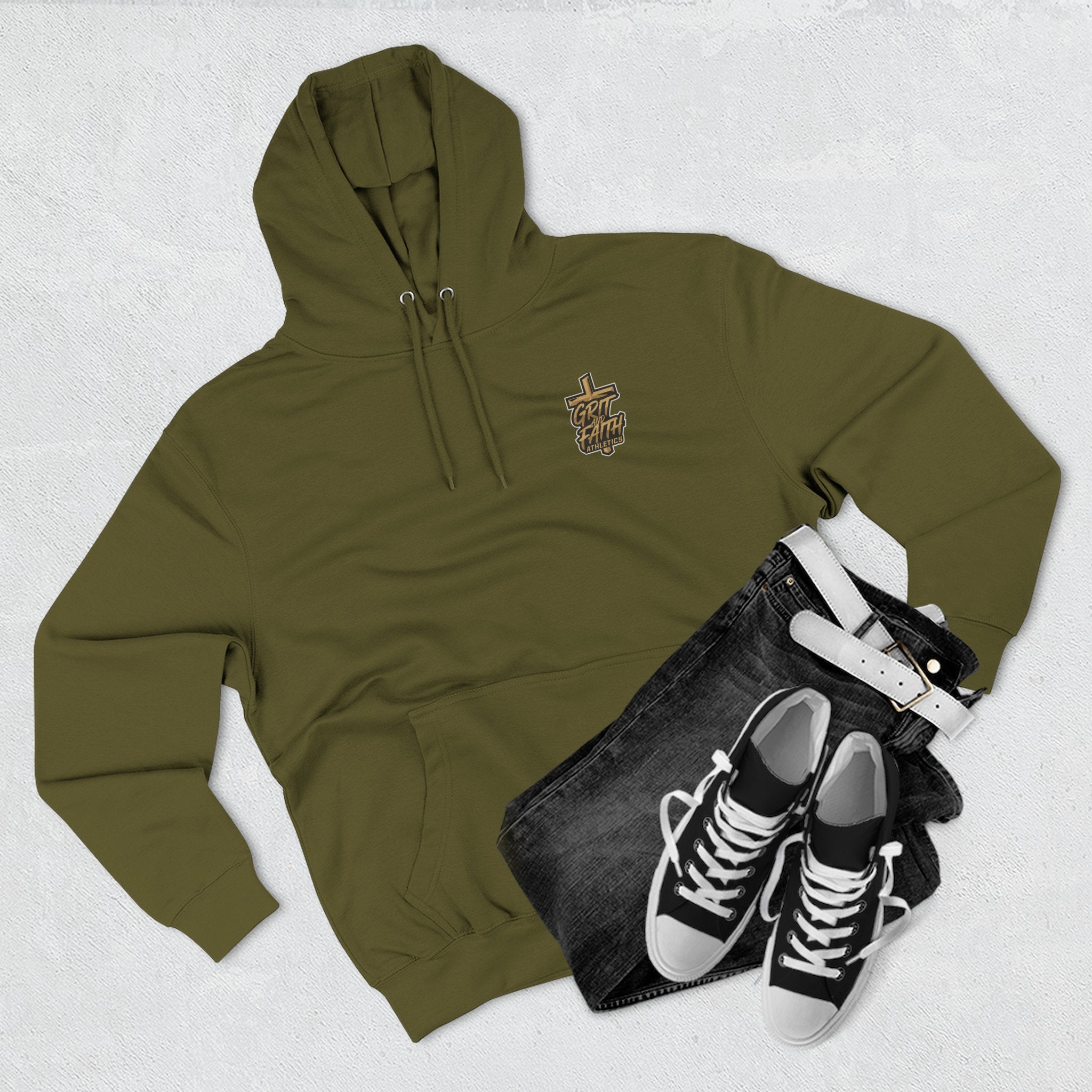 Grit and Faith Sweatshirt - Pray Train Repeat Hoodie