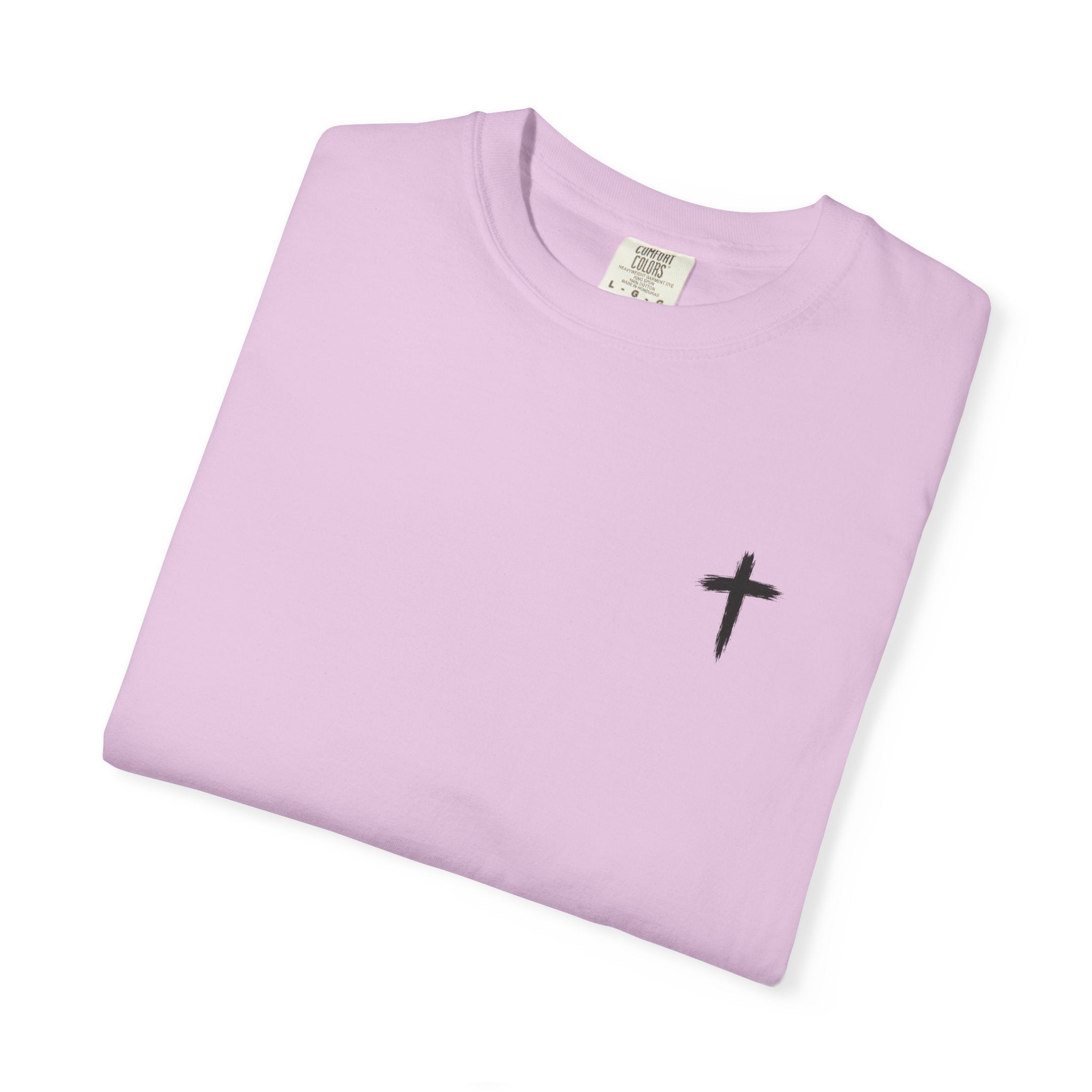 Grit and Faith Athletics T‑Shirt — Cross Chest Logo, Back Script Athletic Tee
