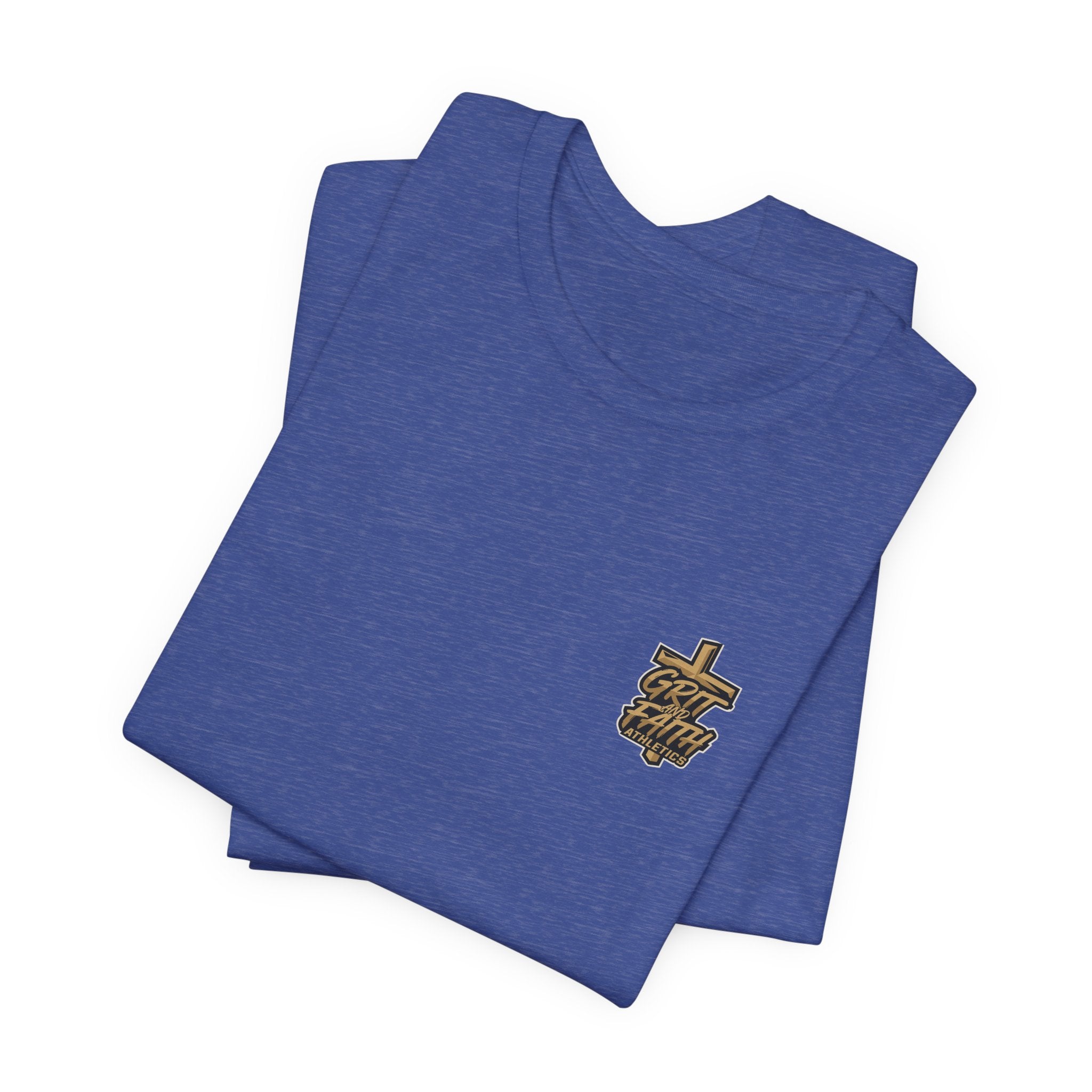 Grit and Faith T-Shirt — Pray. Train. Repeat. Faith & Fitness Tee