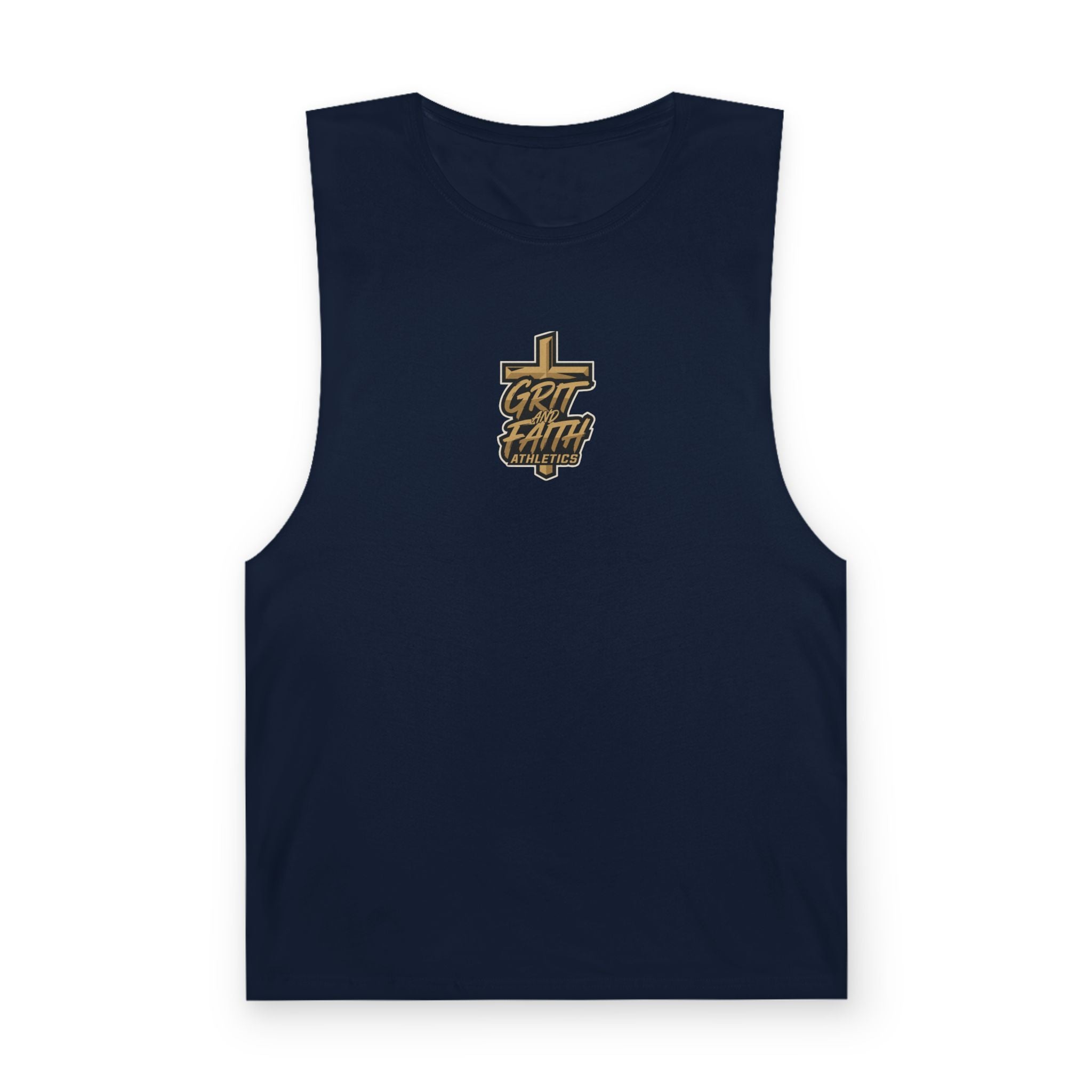 Grit and Faith Tank Top — Chest Graphic Logo