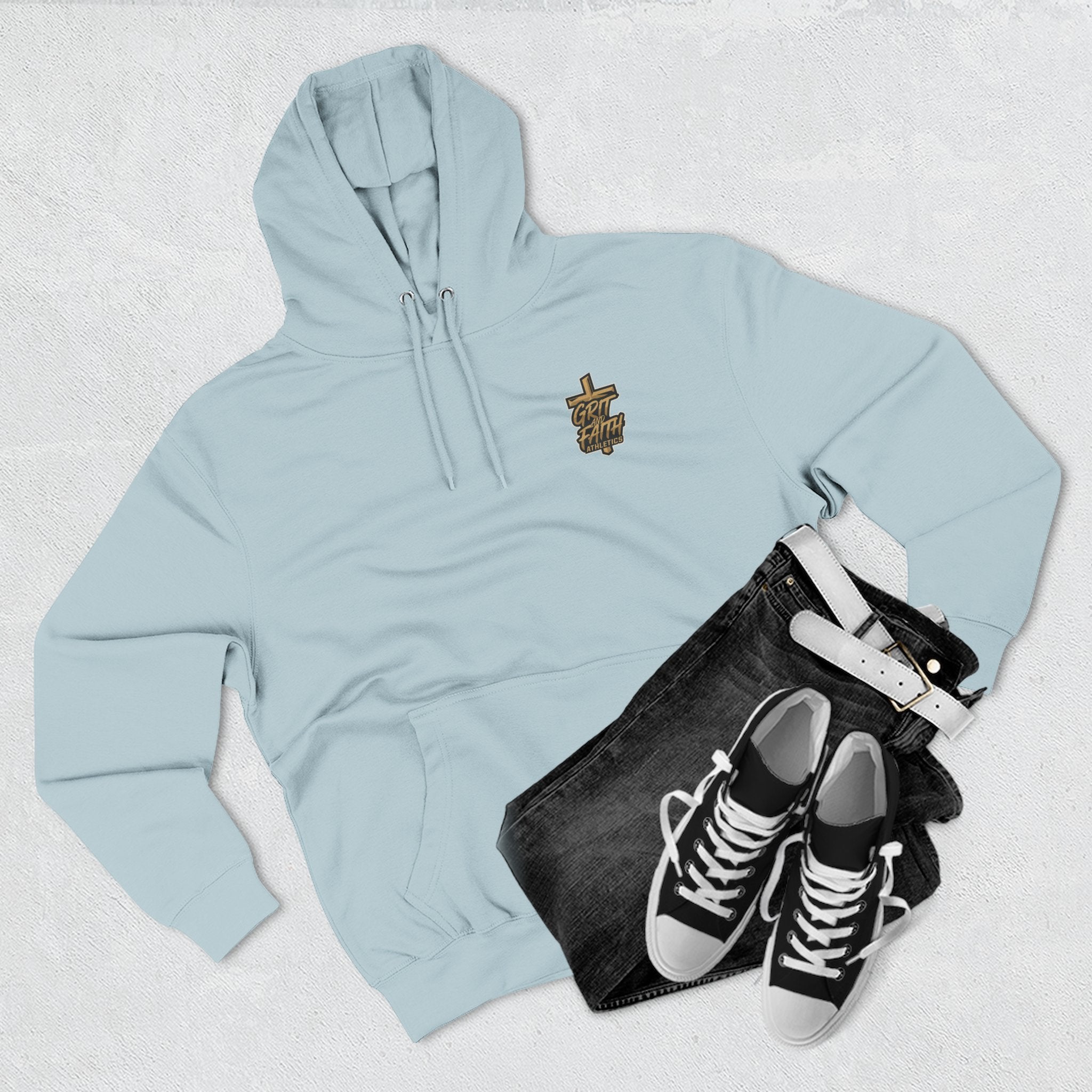 Grit and Faith Sweatshirt - Pray Train Repeat Hoodie