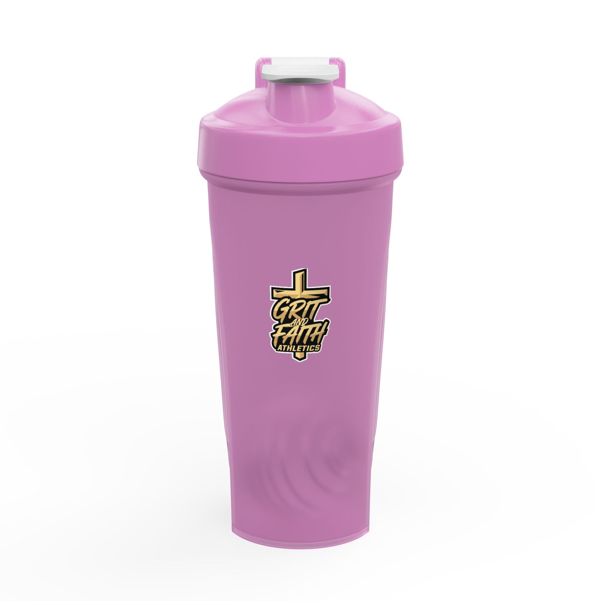 Grit and Faith Protein Shaker Bottle — Sports Blender Bottle for Gym & Fitness
