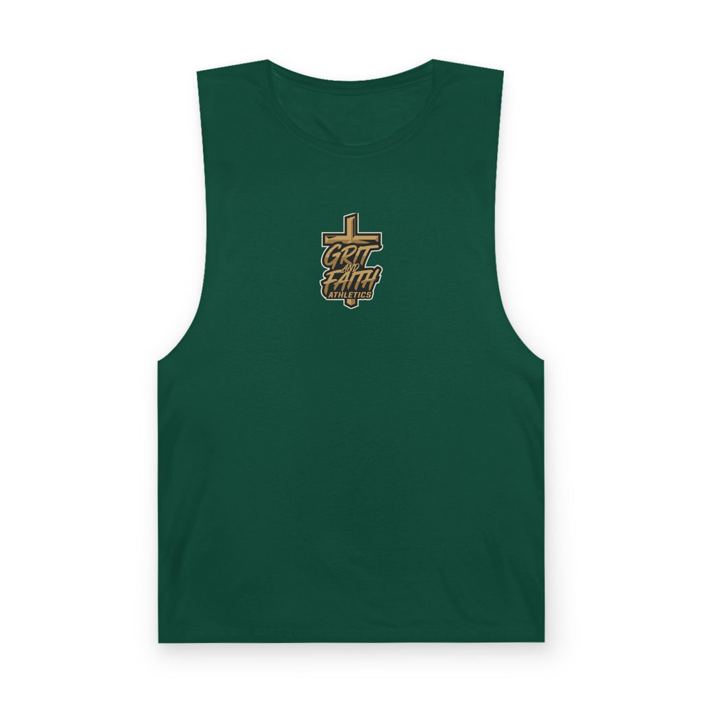 Grit and Faith Tank Top — Chest Graphic Logo