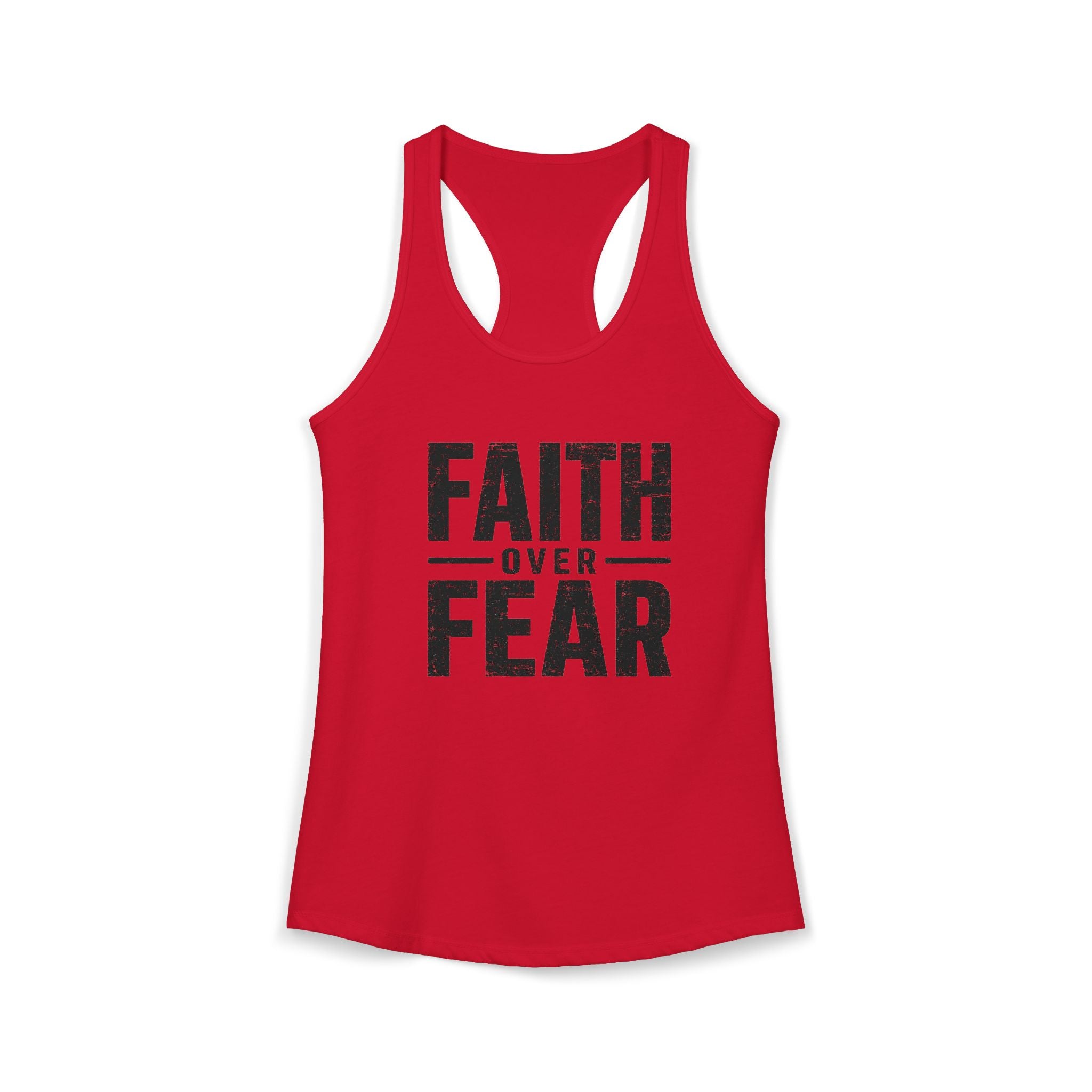 Grit and Faith Women's Racerback Tank - Faith Over Fear