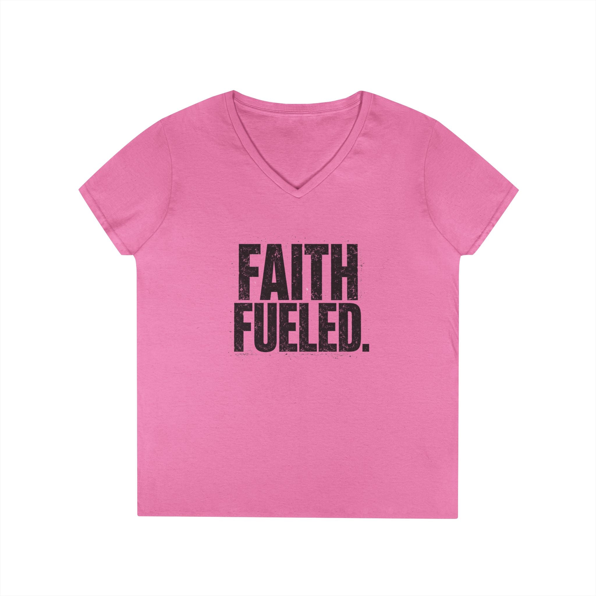 Grit and Faith V-Neck Tee — Faith Fueled Shirt