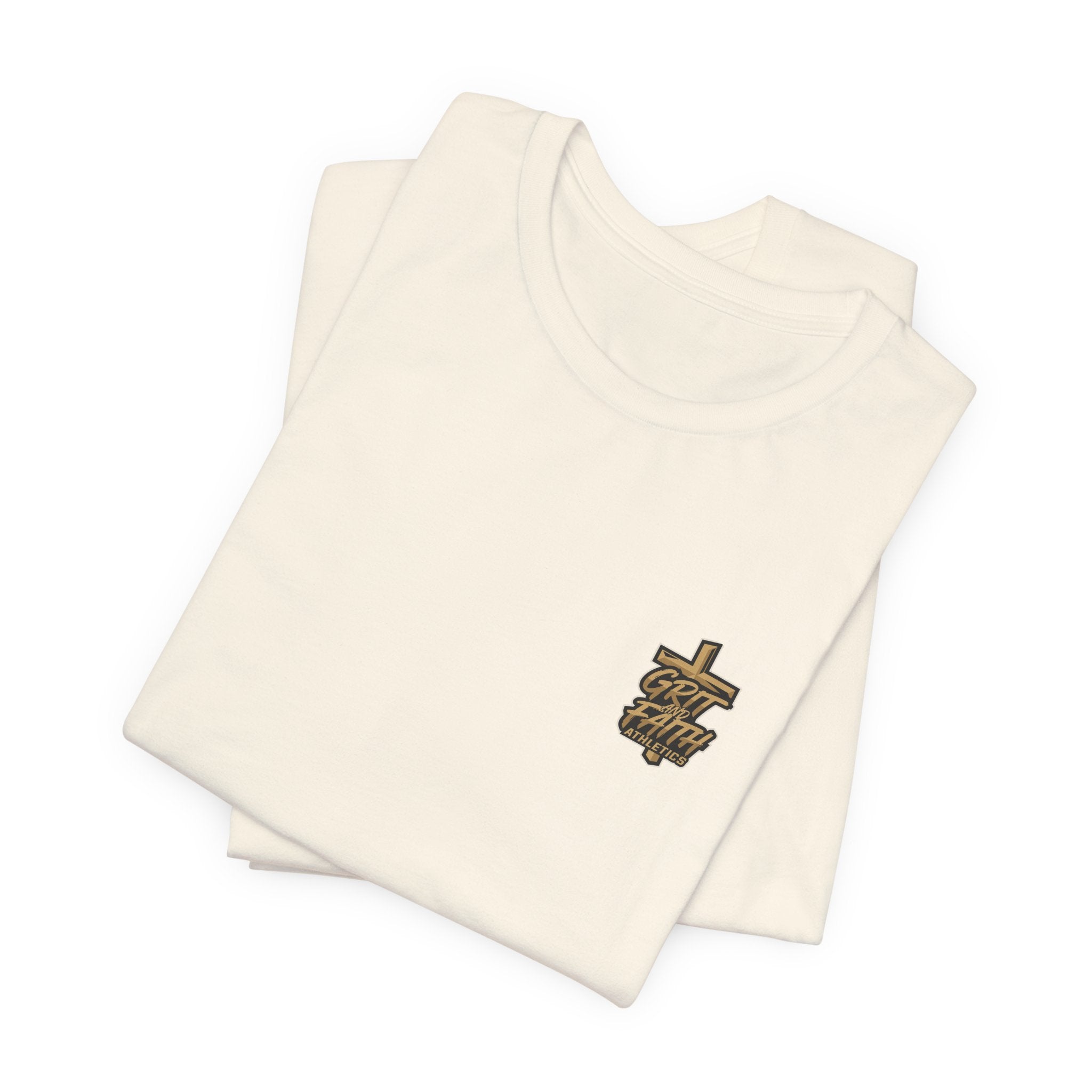 Grit and Faith T-Shirt — Pray. Train. Repeat. Faith & Fitness Tee