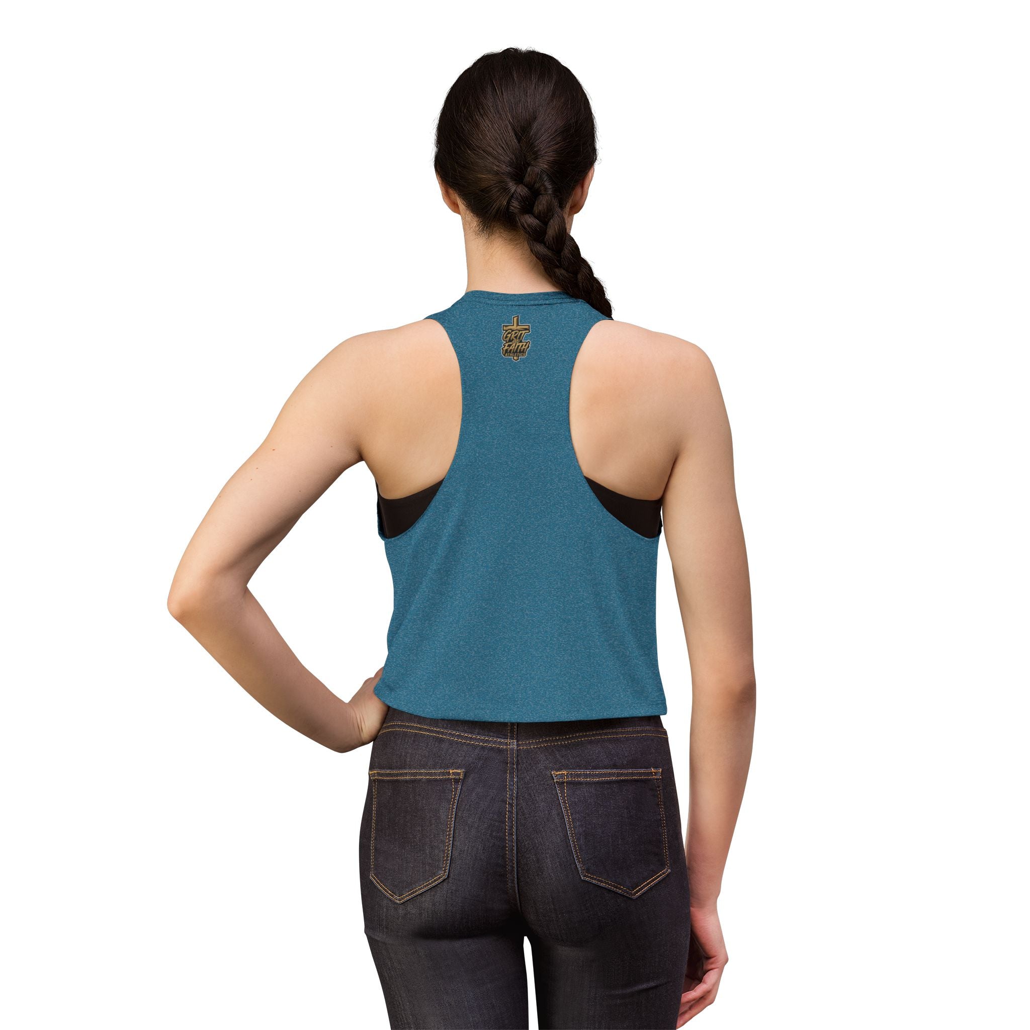 Grit and Faith Crop Top – Forged Through Faith Graphic Tank
