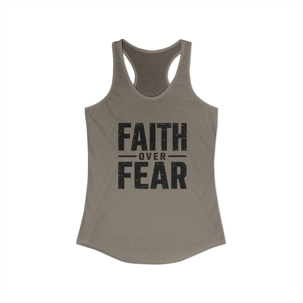 Grit and Faith Women's Racerback Tank - Faith Over Fear
