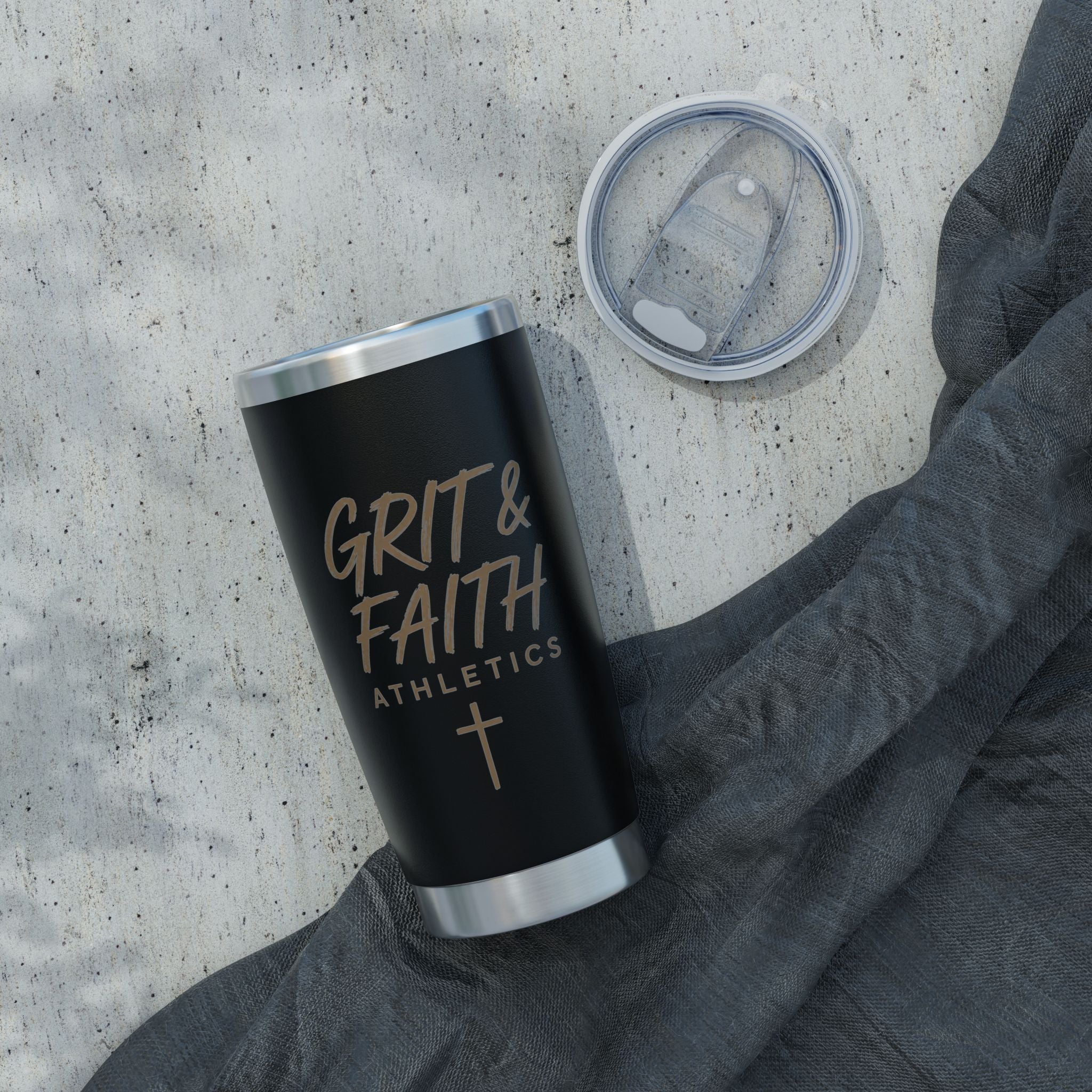 Grit and Faith 20oz Stainless Tumbler Travel Mug