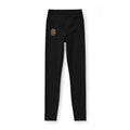 Grit and Faith Women’s Luxe Leggings — High-Waist Athletic Leggings with Gold Logo