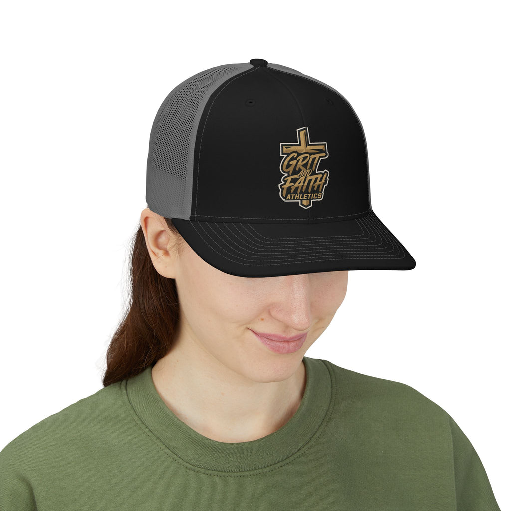 Grit and Faith Athletics -  Logo Snapback Trucker Hat