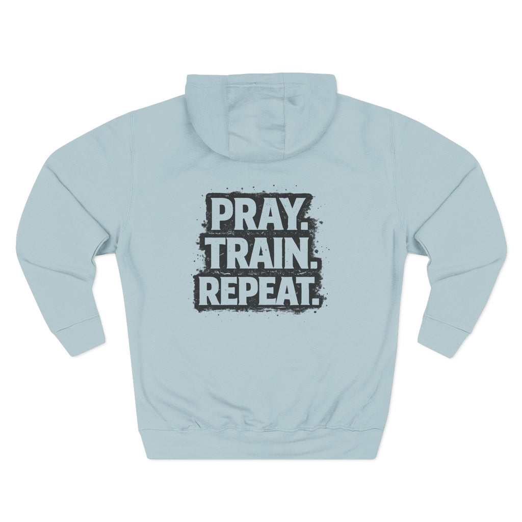 Grit and Faith Sweatshirt - Pray Train Repeat Hoodie