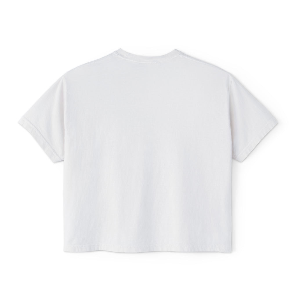 Grit and Faith Women's Boxy Tee — Cross Graphic Crop T-Shirt