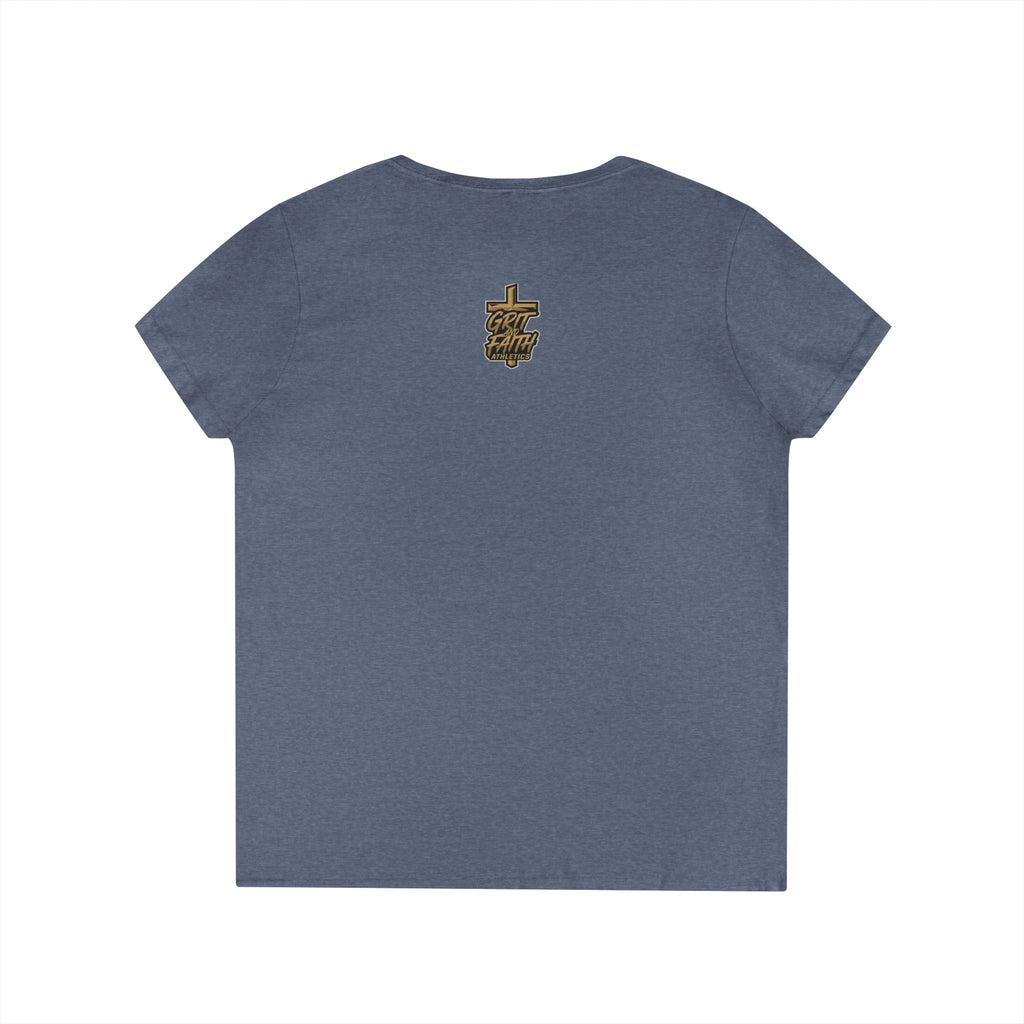 Grit and Faith V-Neck Tee — Faith Fueled Shirt