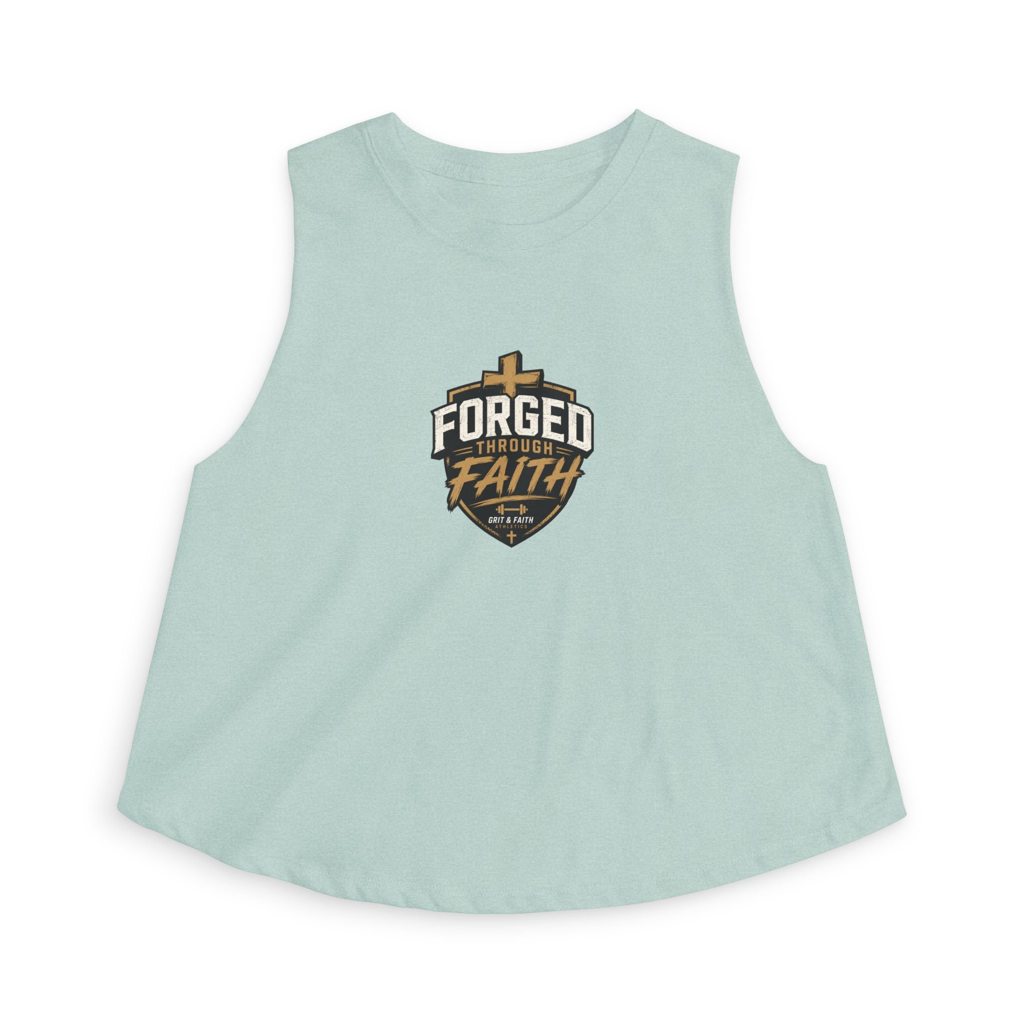 Grit and Faith Crop Top – Forged Through Faith Graphic Tank