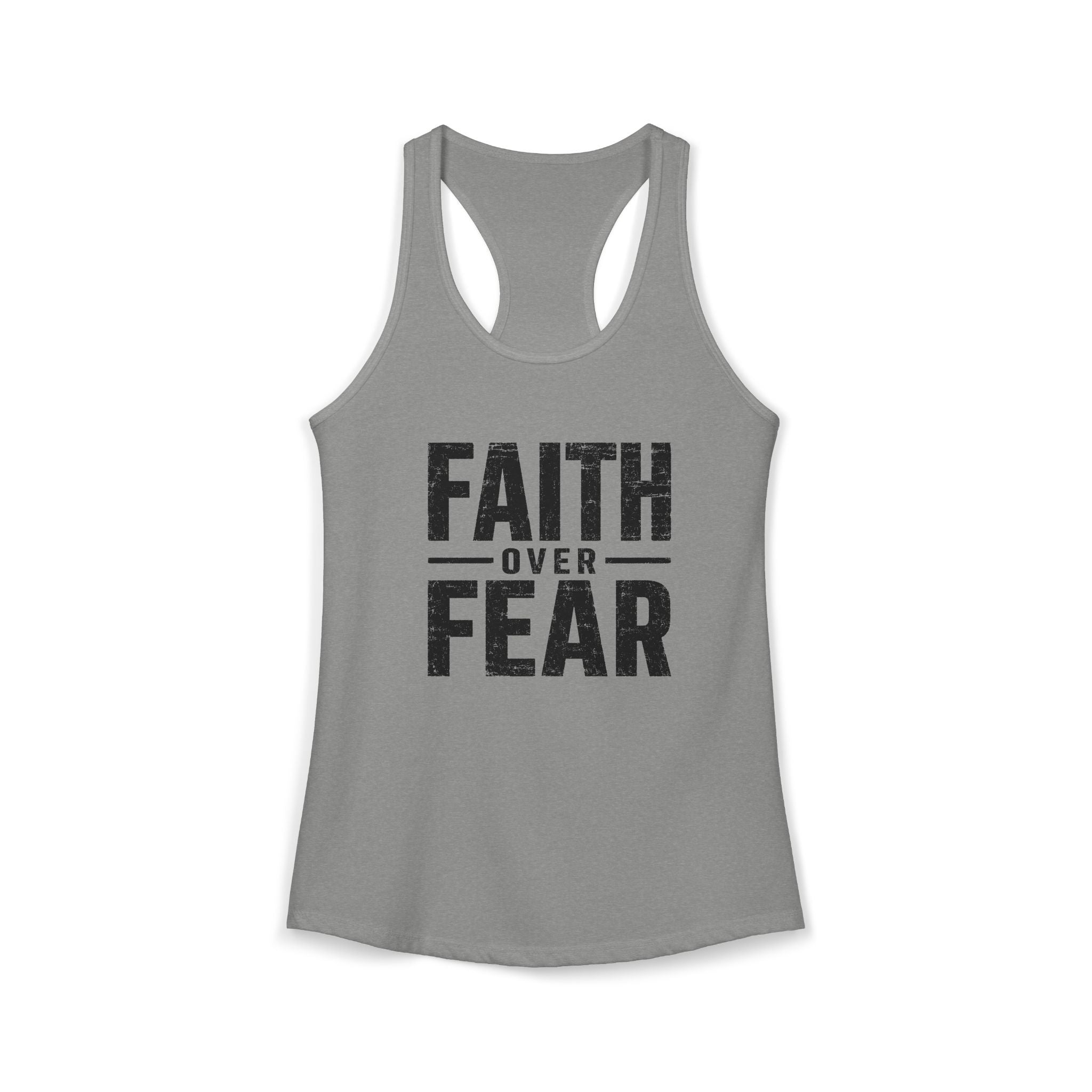 Grit and Faith Women's Racerback Tank - Faith Over Fear