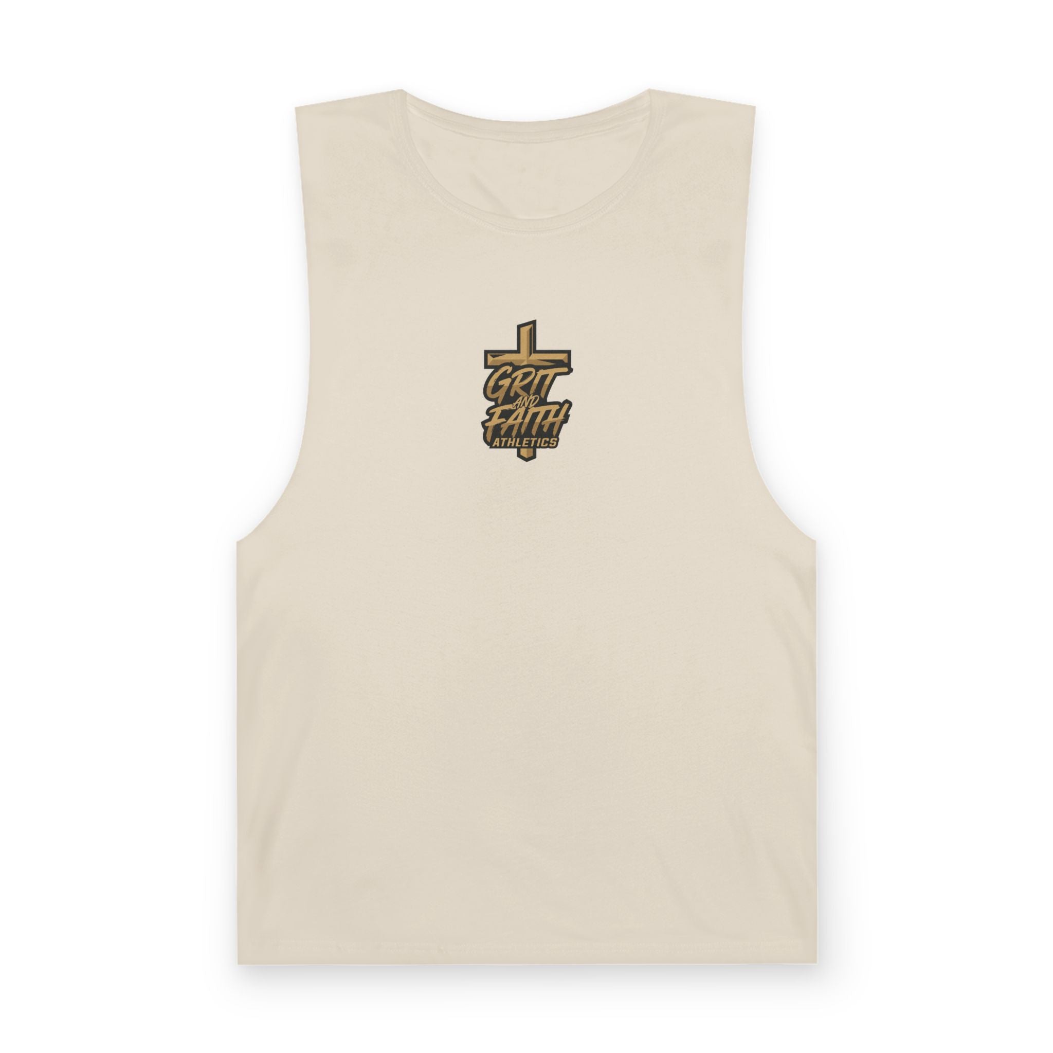 Grit and Faith Tank Top — Chest Graphic Logo