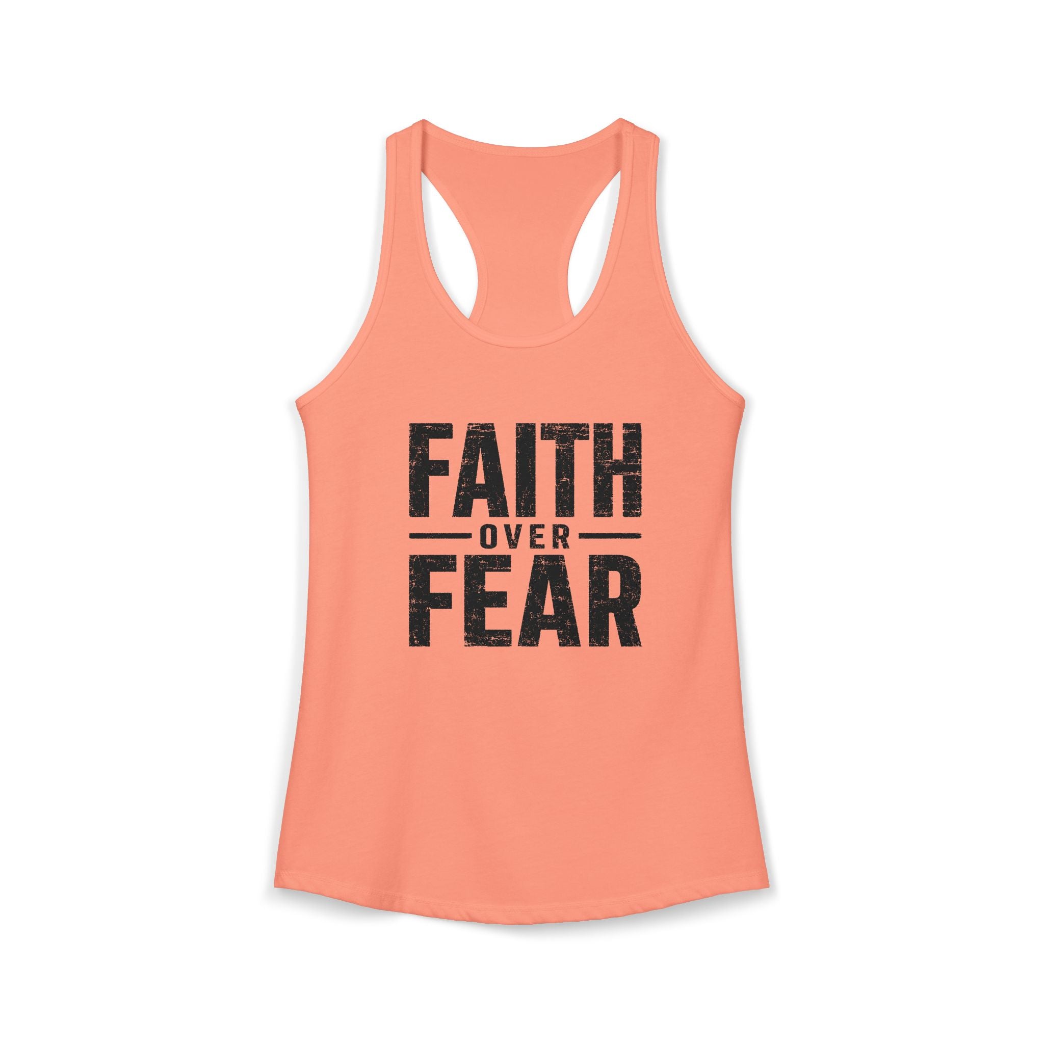 Grit and Faith Women's Racerback Tank - Faith Over Fear