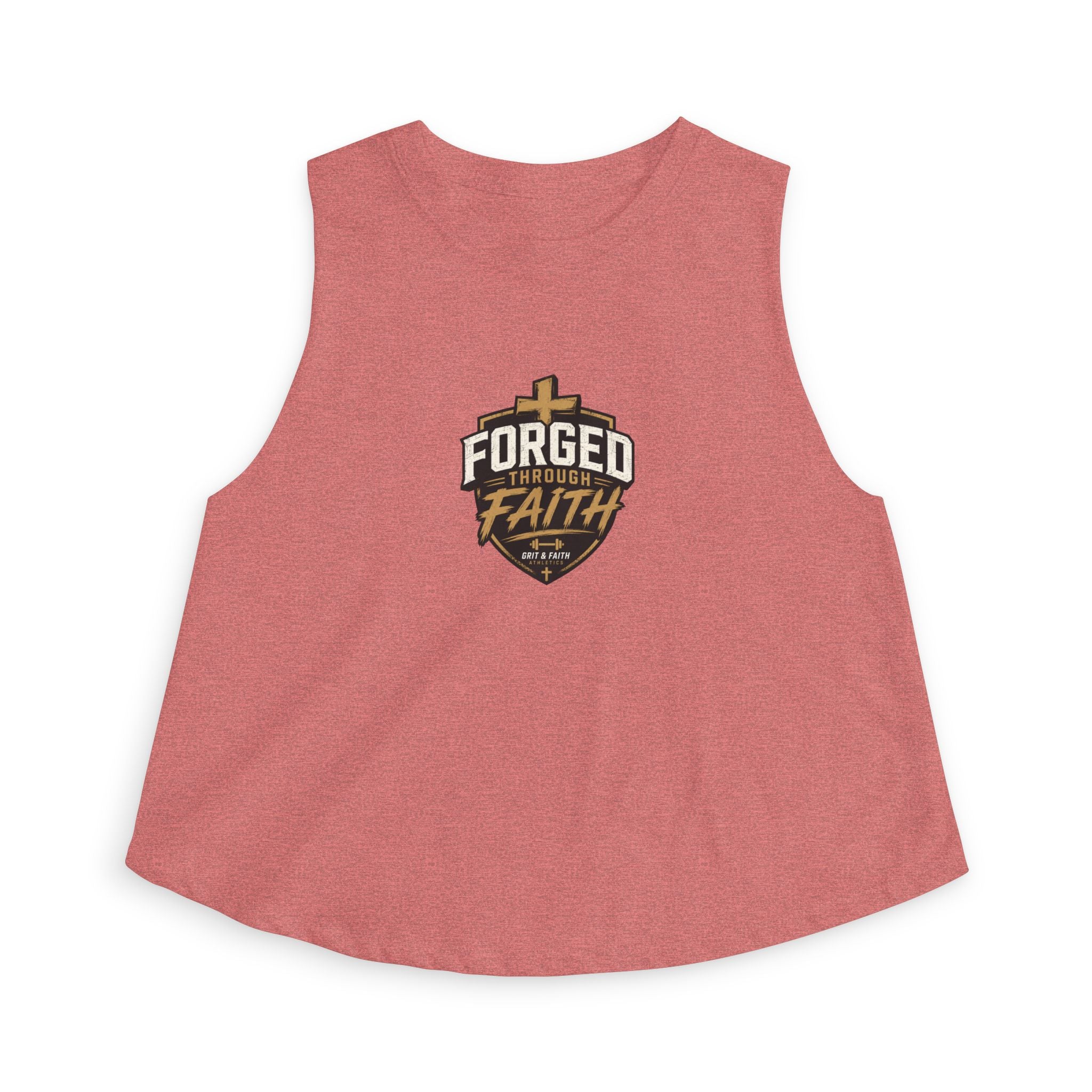 Grit and Faith Crop Top – Forged Through Faith Graphic Tank