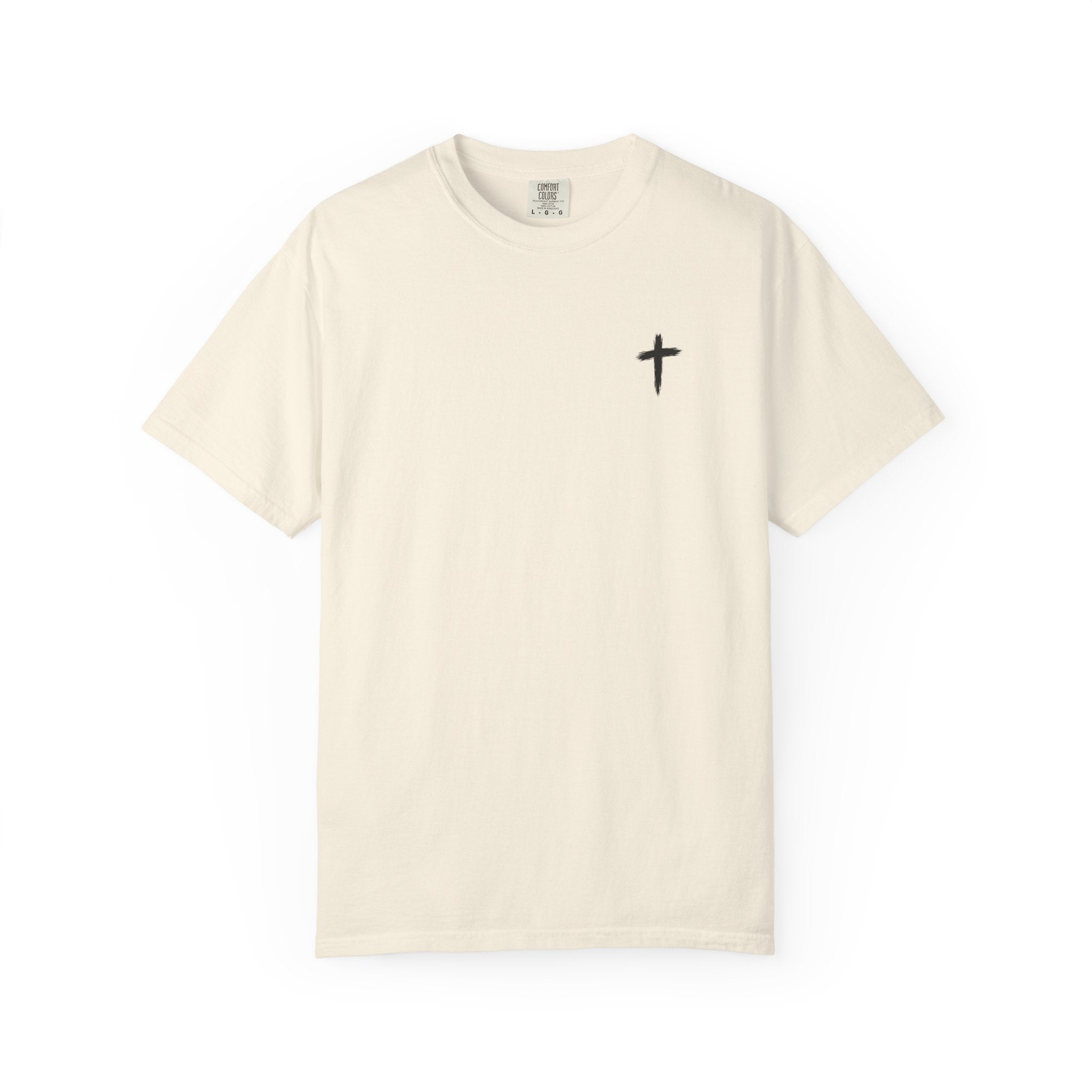 Grit and Faith Athletics T‑Shirt — Cross Chest Logo, Back Script Athletic Tee