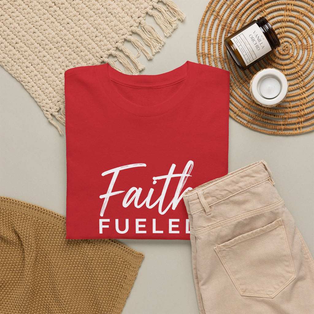 Grit and Faith T-Shirt — Faith Fueled Tee with Cross