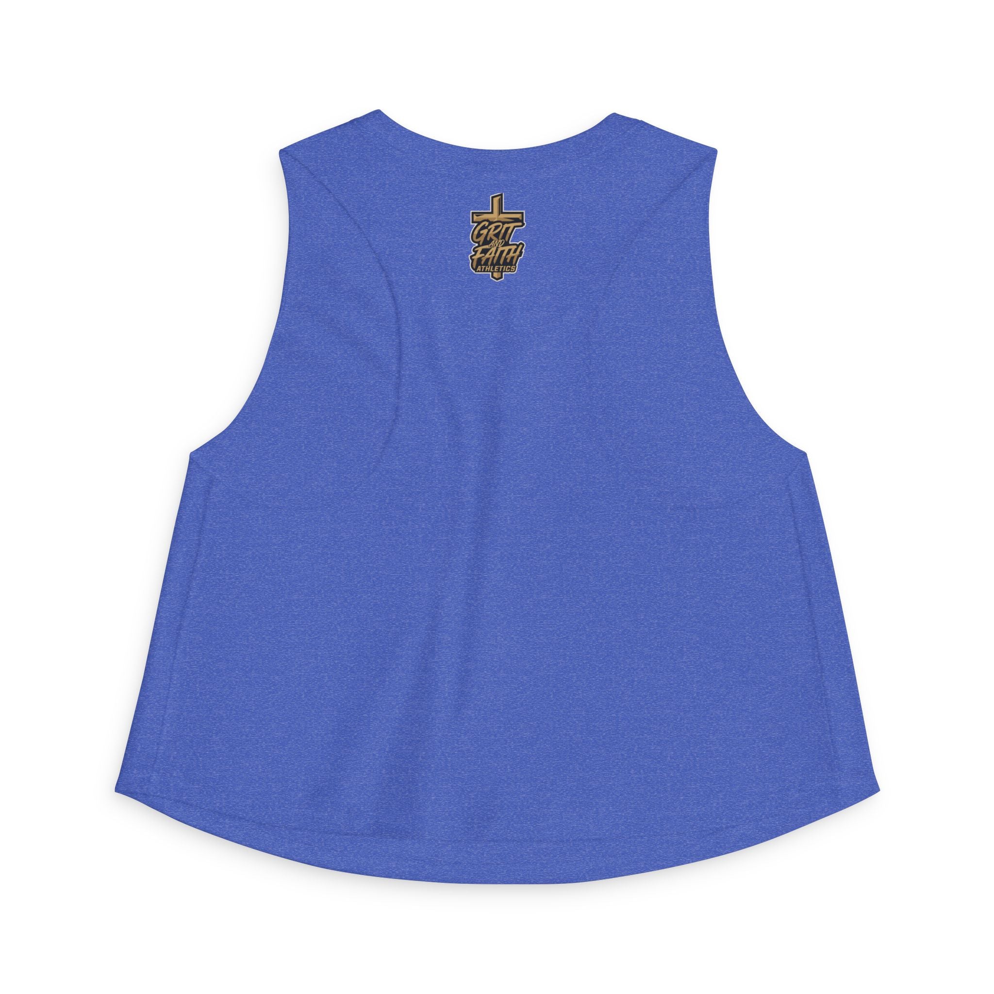 Grit and Grace Crop Top — "Pray. Train. Repeat." Fitness Tank