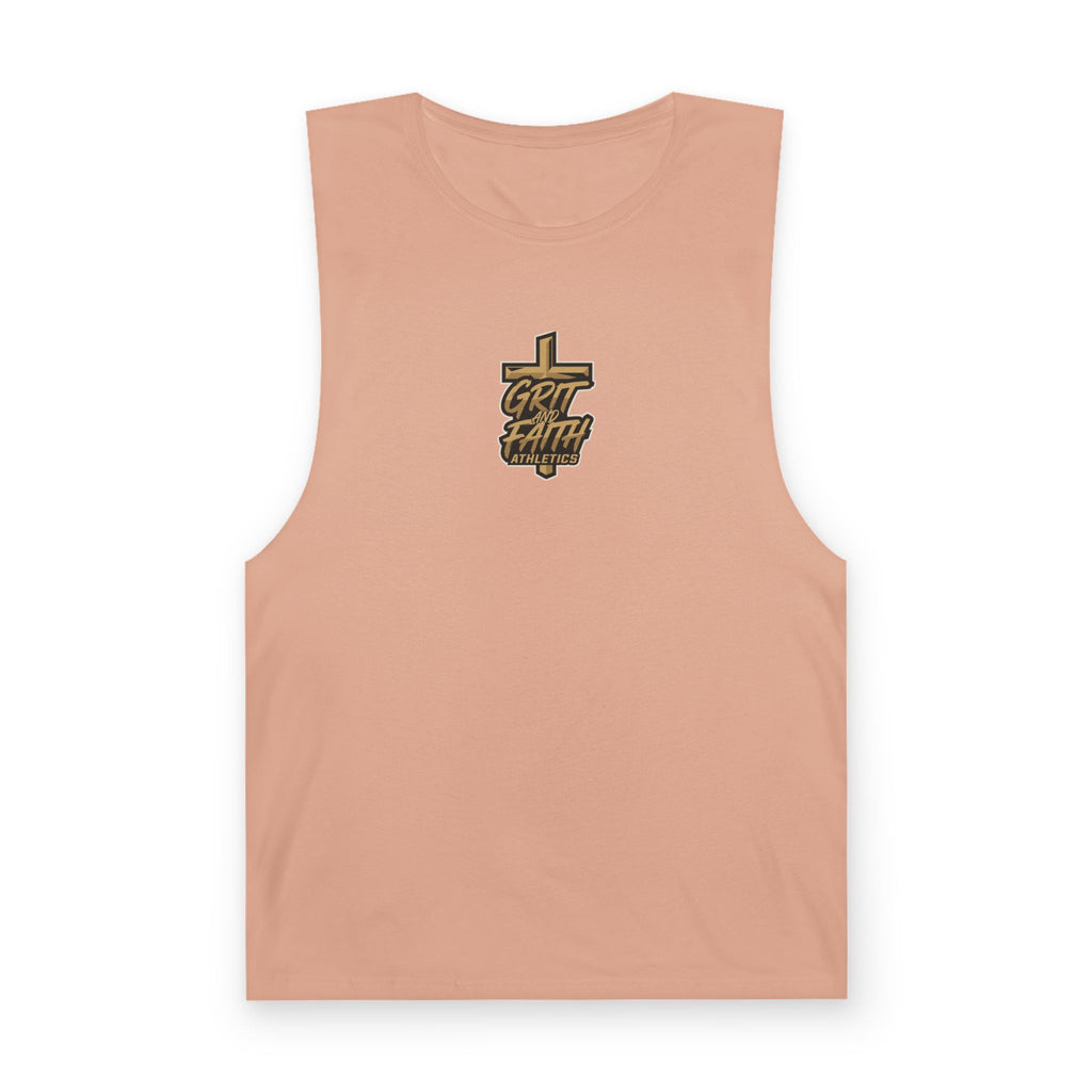 Grit and Faith Tank Top — Chest Graphic Logo