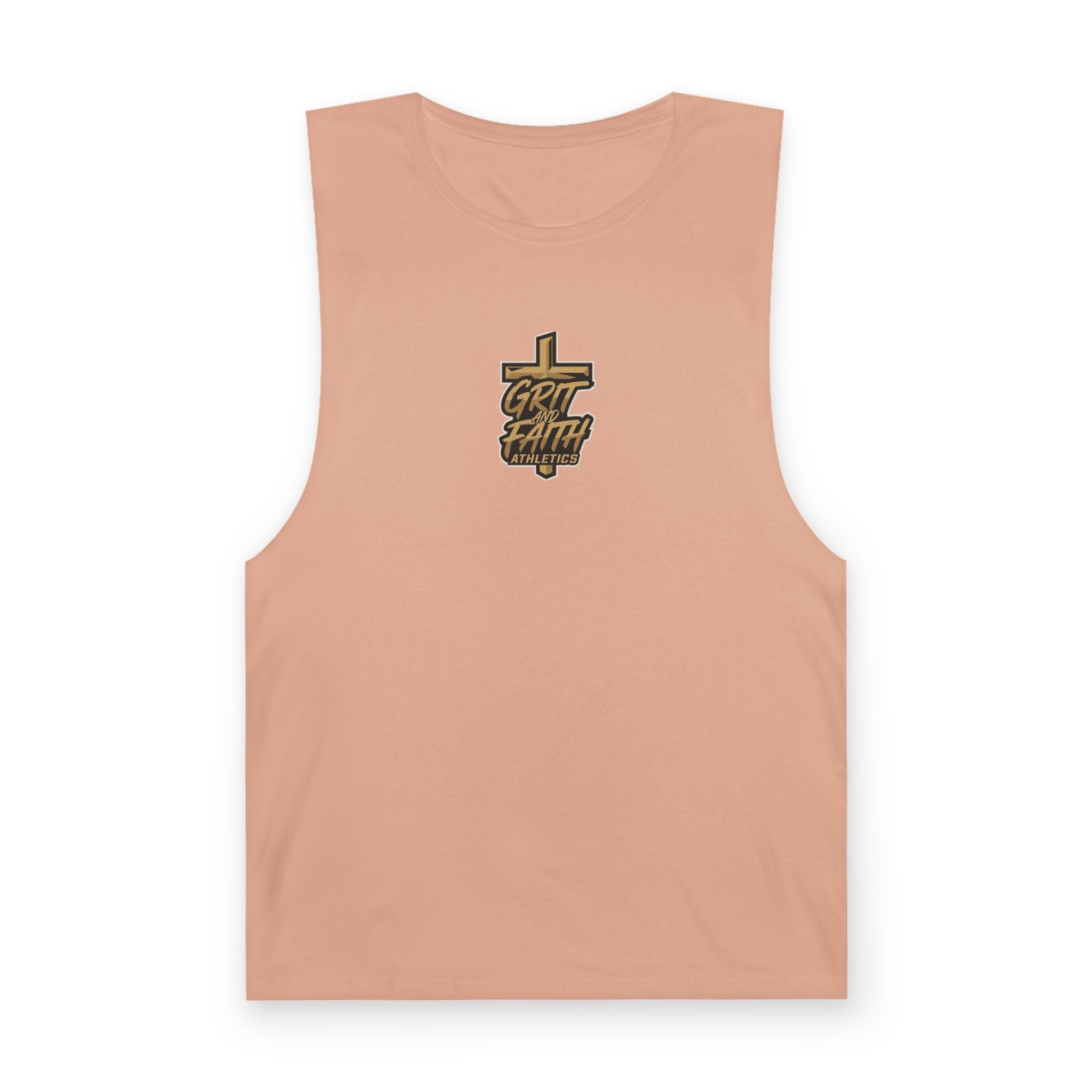 Grit and Faith Tank Top — Chest Graphic Logo