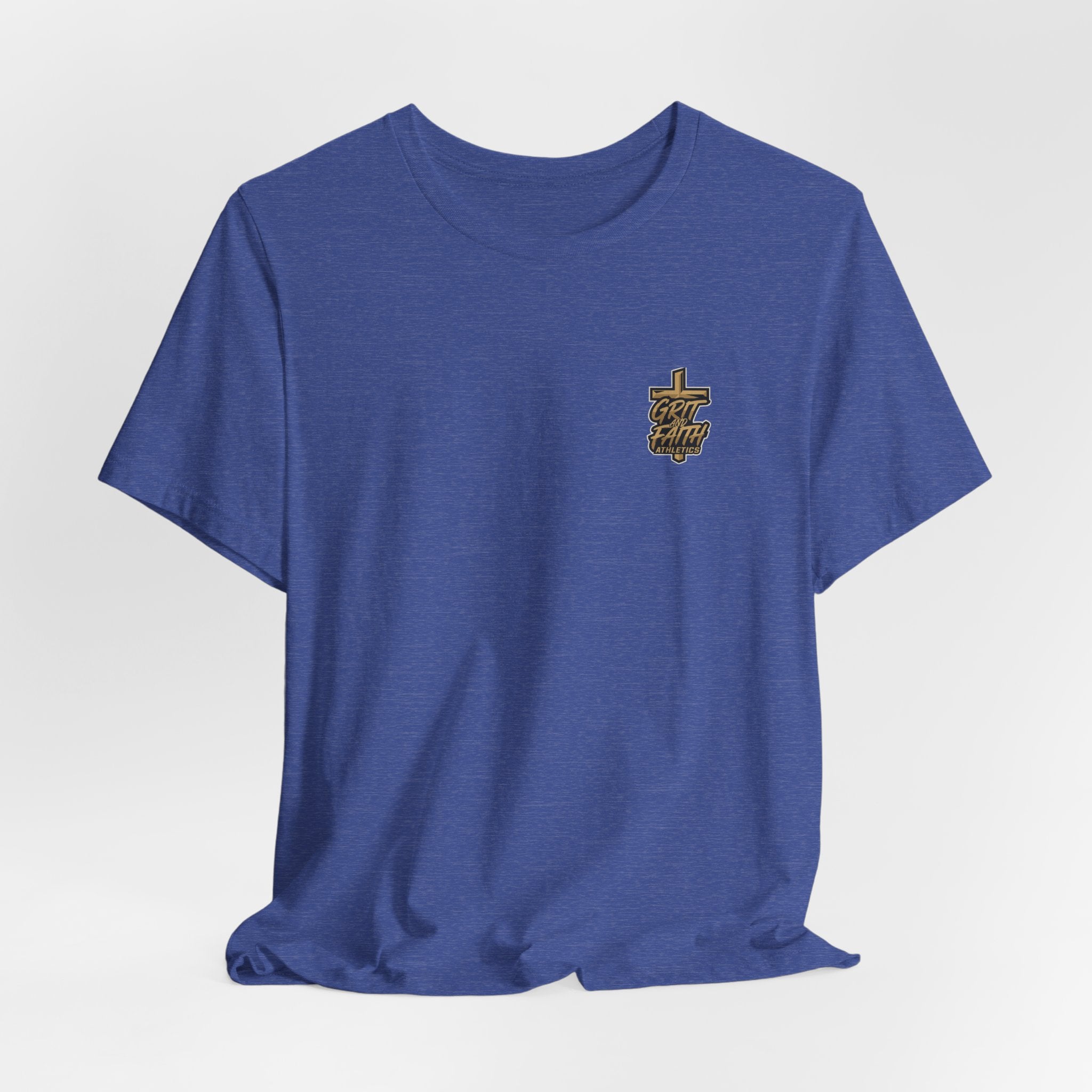 Grit and Faith T-Shirt — Pray. Train. Repeat. Faith & Fitness Tee