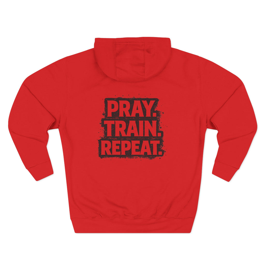 Grit and Faith Sweatshirt - Pray Train Repeat Hoodie
