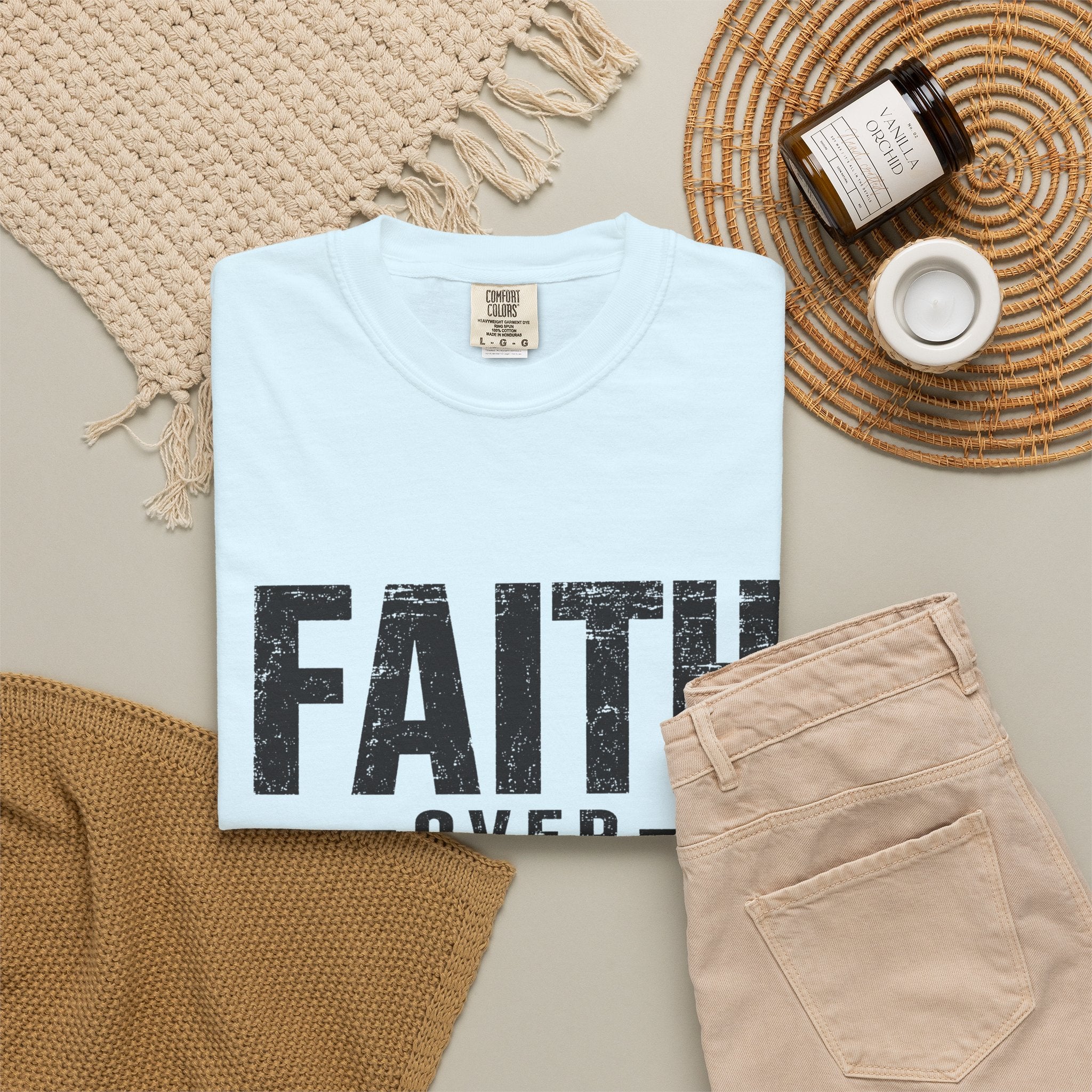 Grit and Faith T-Shirt — Faith Over Fear Tee