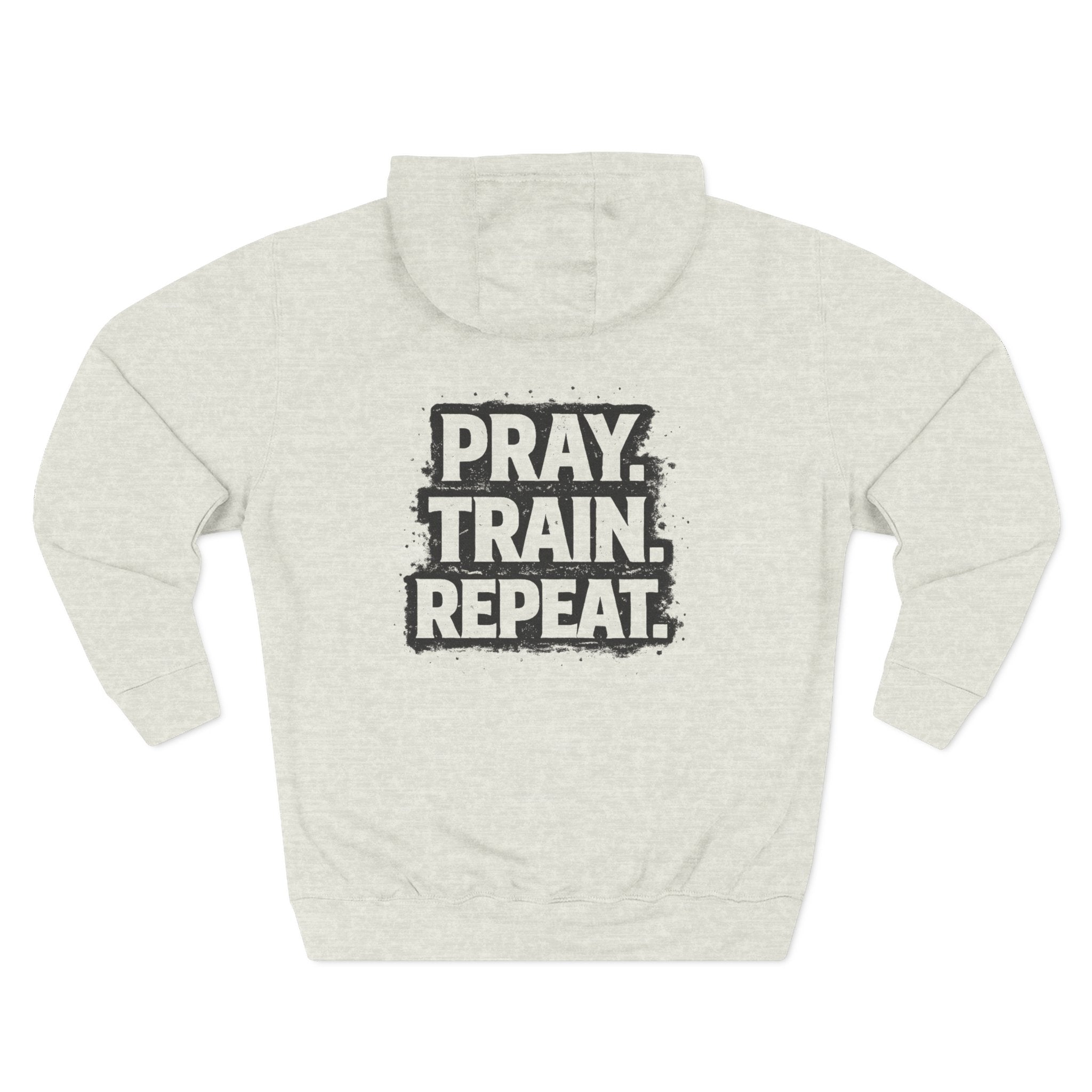 Grit and Faith Sweatshirt - Pray Train Repeat Hoodie
