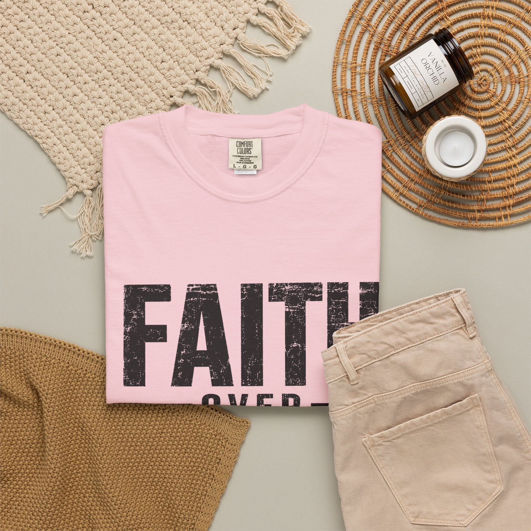 Grit and Faith T-Shirt — Faith Over Fear Tee