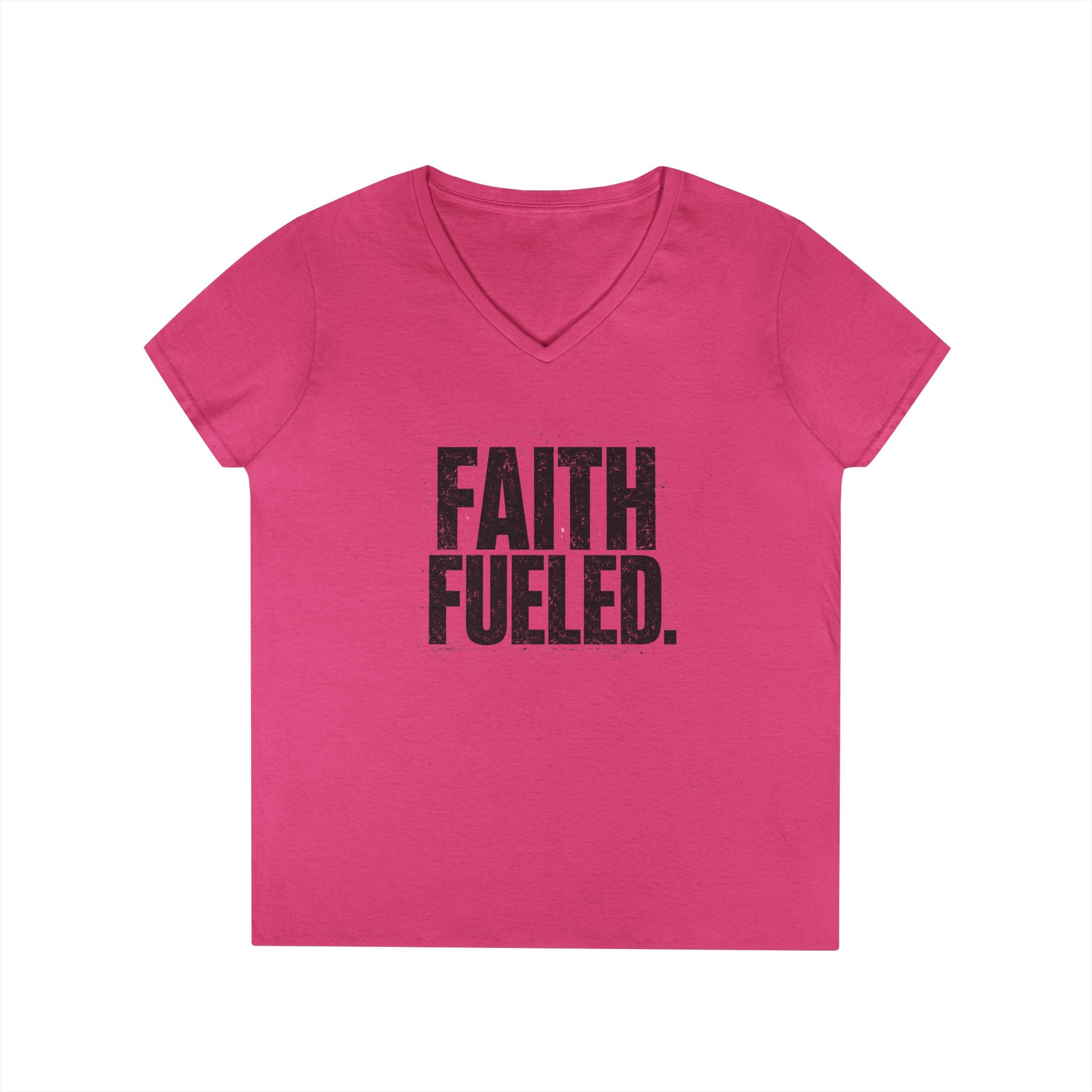 Grit and Faith V-Neck Tee — Faith Fueled Shirt