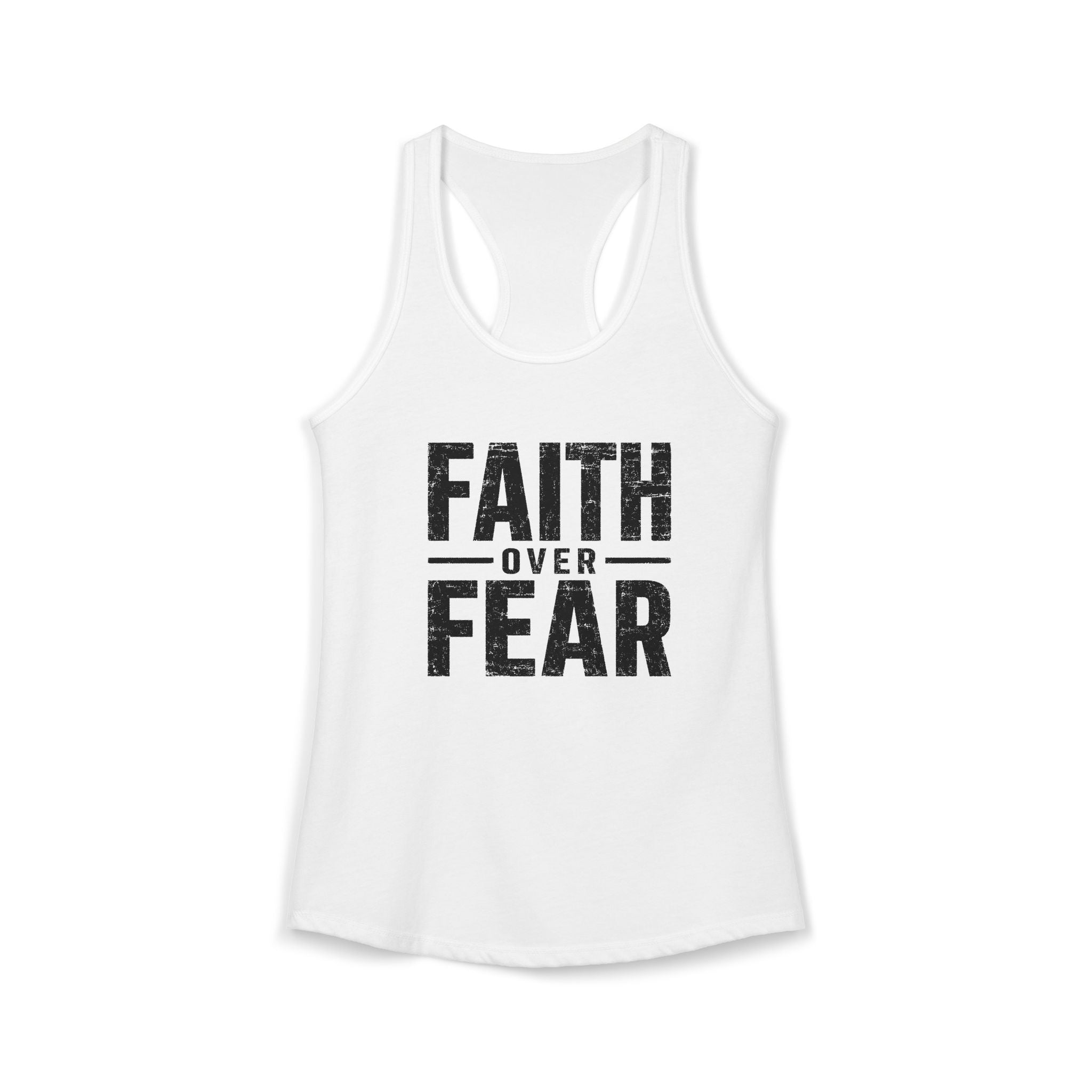 Grit and Faith Women's Racerback Tank - Faith Over Fear