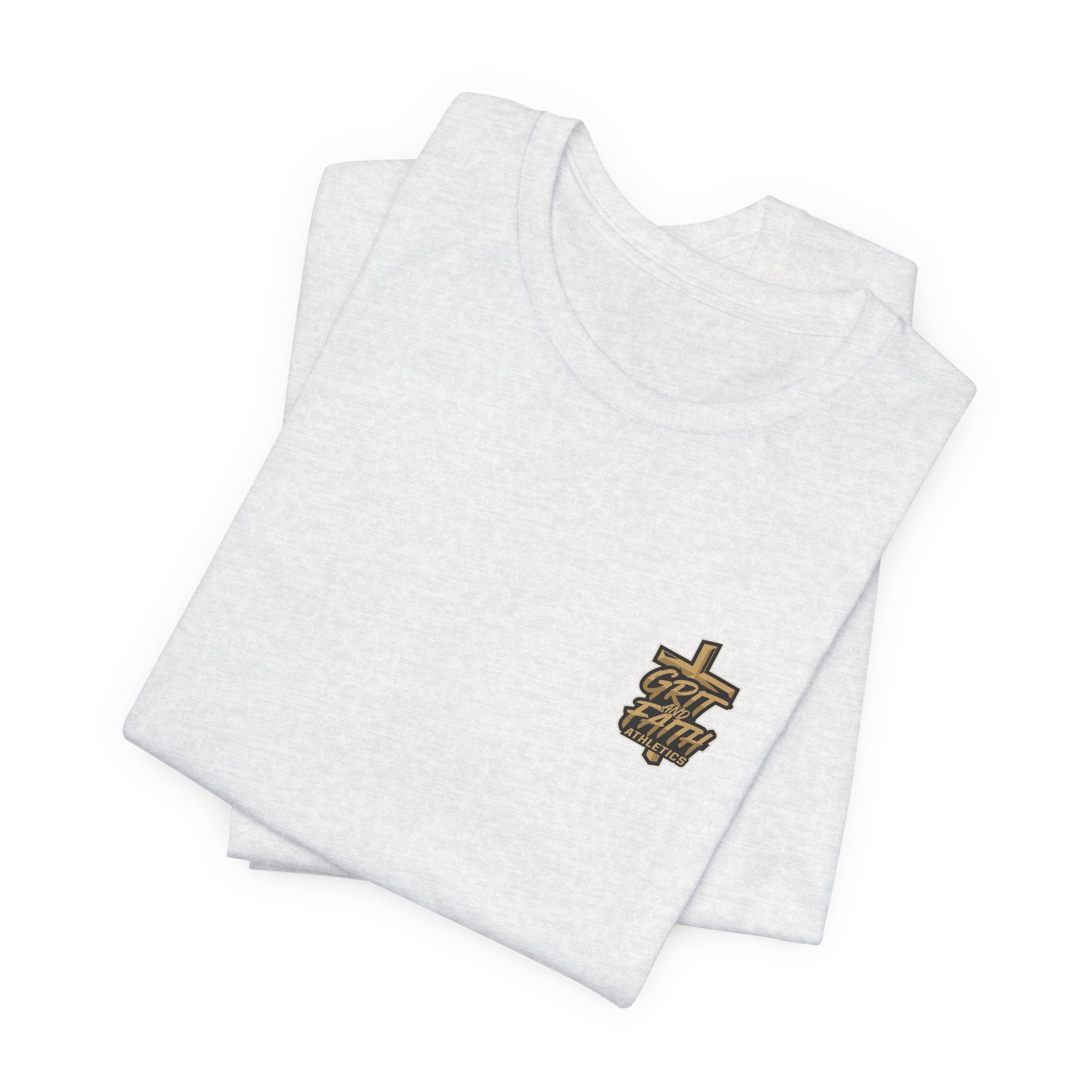 Grit and Faith T-Shirt — Pray. Train. Repeat. Faith & Fitness Tee