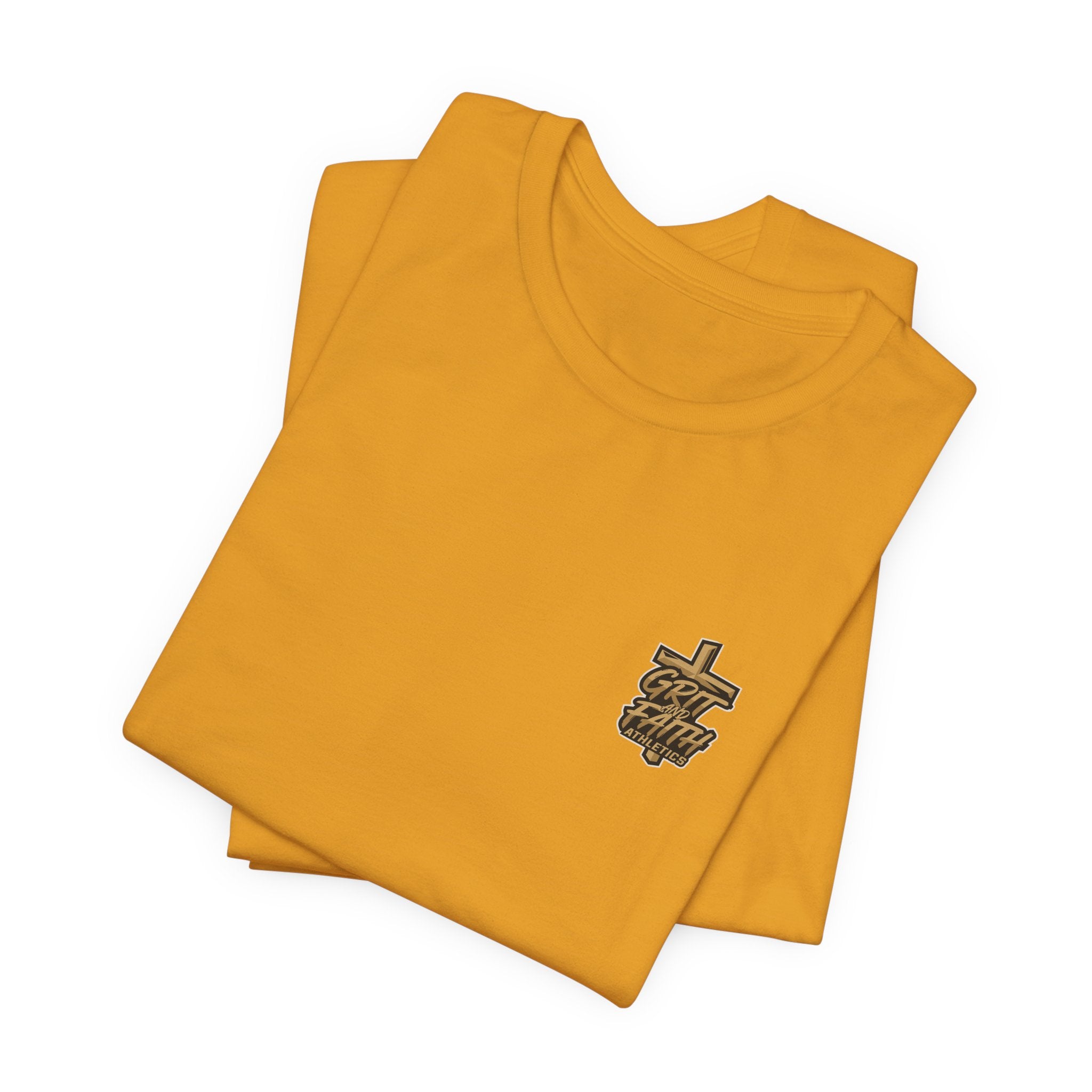 Grit and Faith T-Shirt — Pray. Train. Repeat. Faith & Fitness Tee