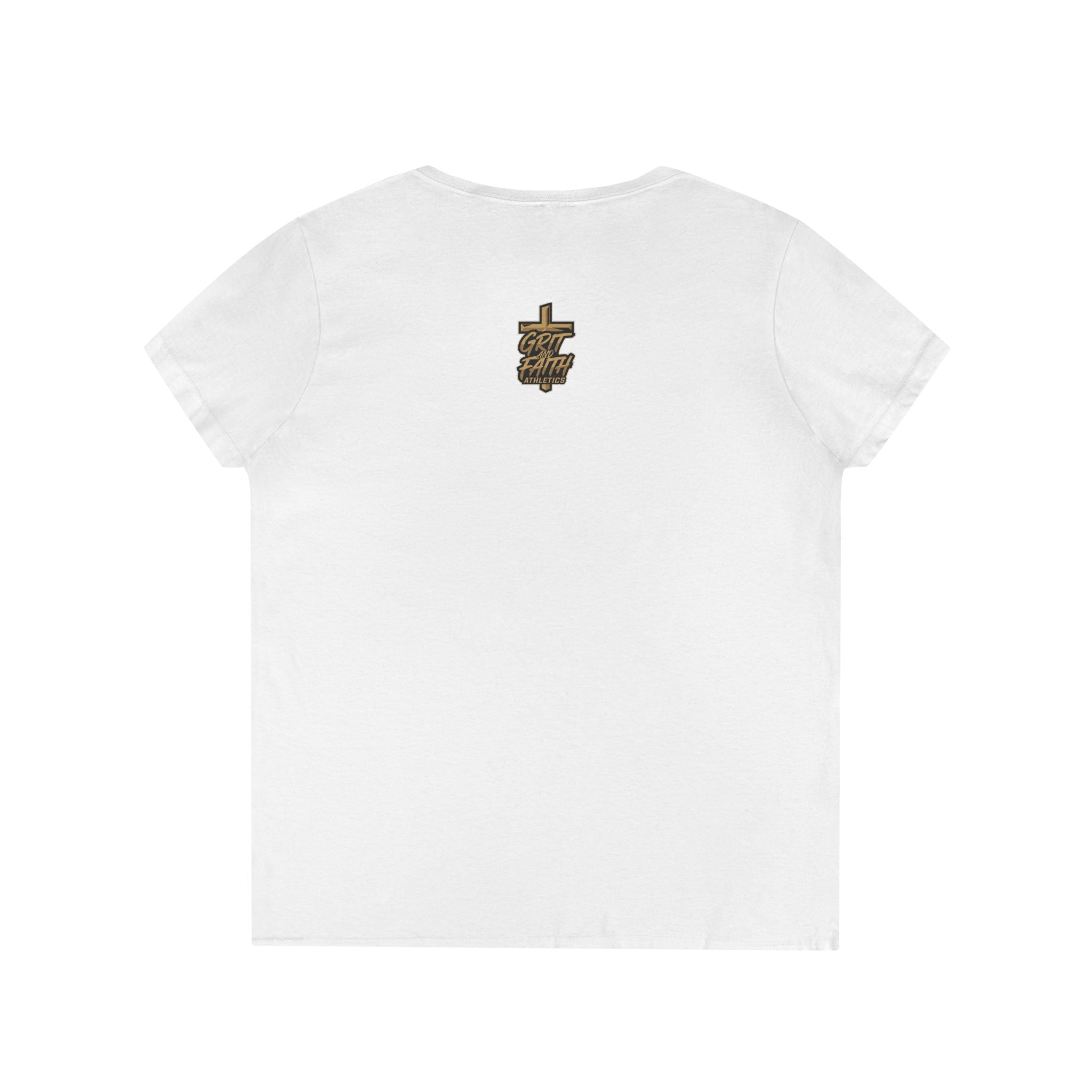 Grit and Faith V-Neck Tee — Faith Fueled Shirt