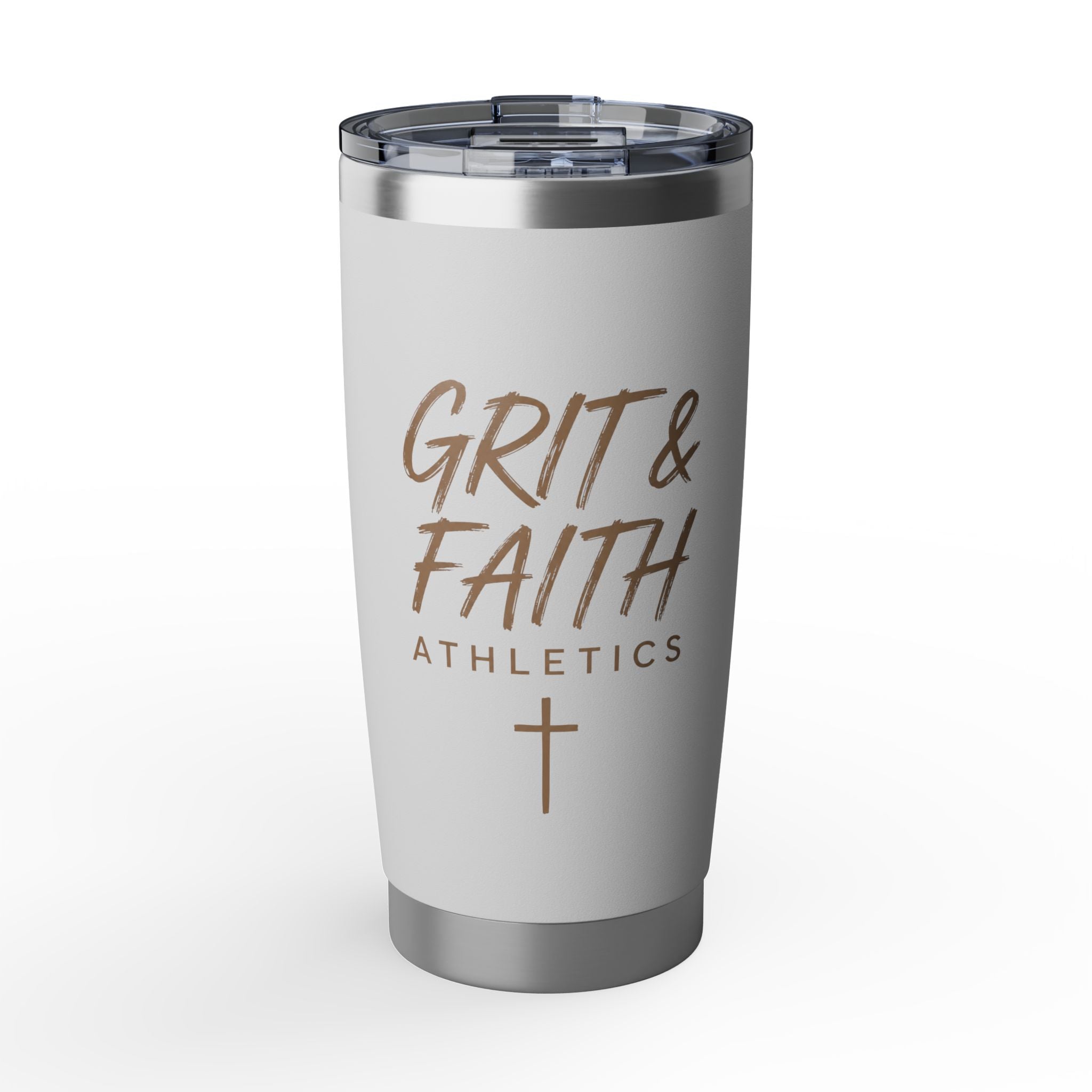 Grit and Faith 20oz Stainless Tumbler Travel Mug
