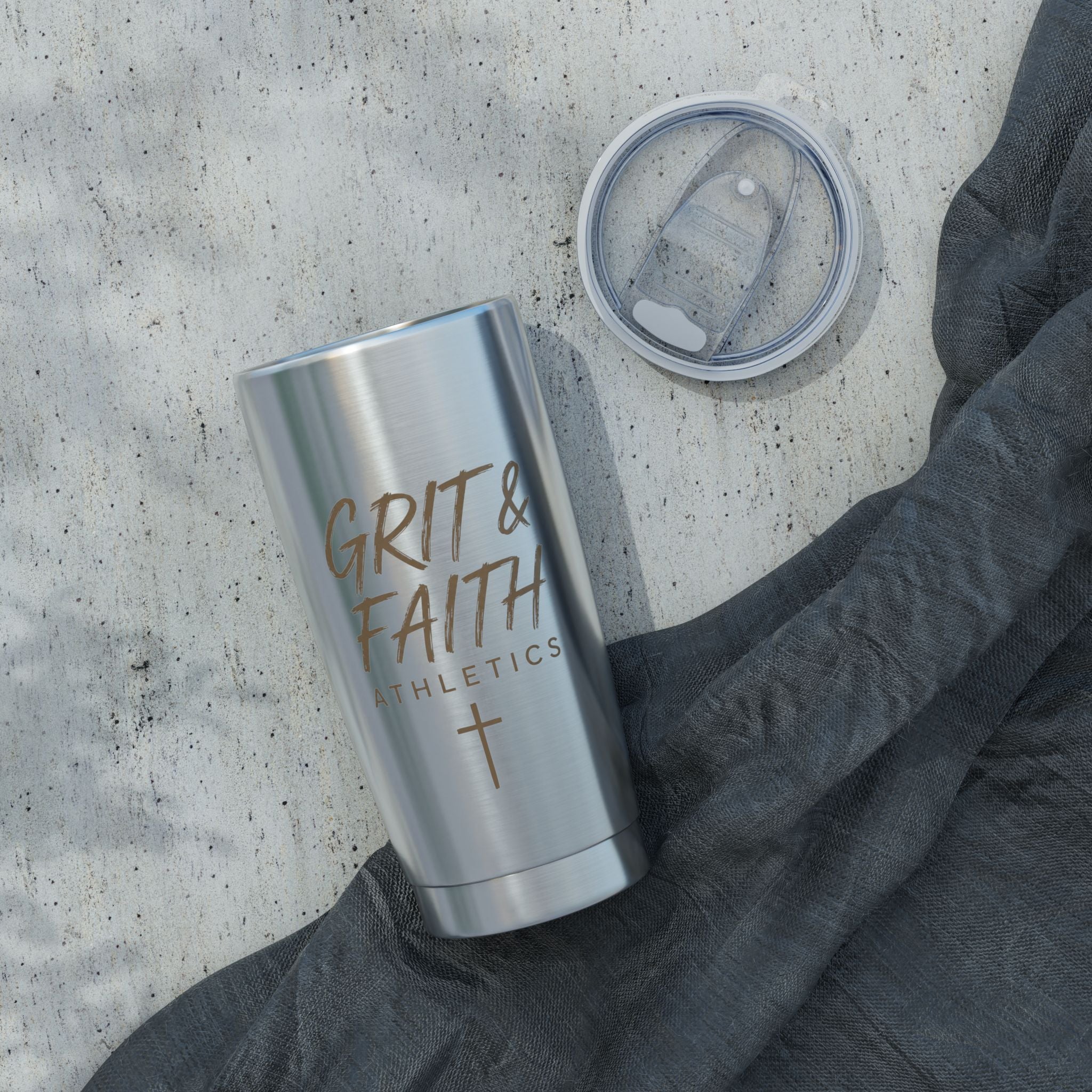 Grit and Faith 20oz Stainless Tumbler Travel Mug