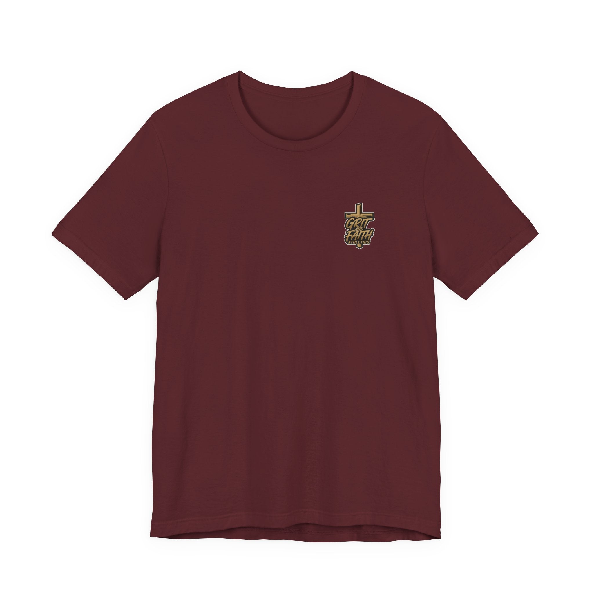 Grit and Faith T-Shirt — Pray. Train. Repeat. Faith & Fitness Tee